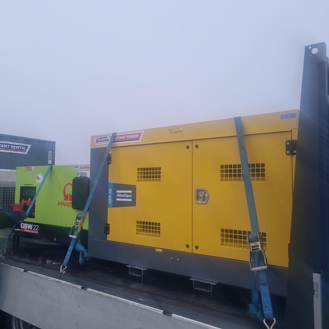 New Atlas Copco 60 kva , Pramac 22 KVA SOLD .... heading to a customer in Co Cork