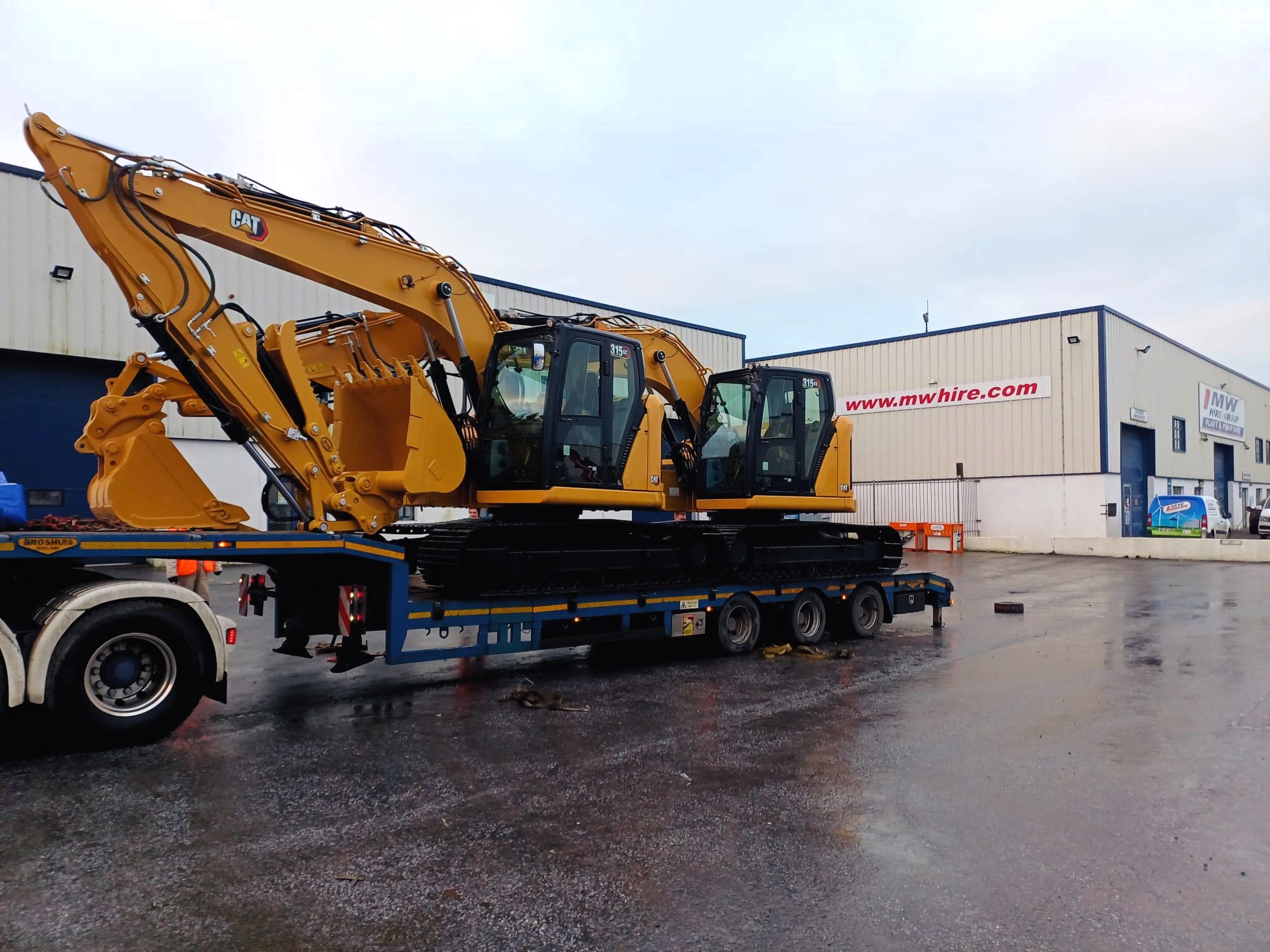 SOLD... 2x CAT 315's Loaded and going to a customer in America
