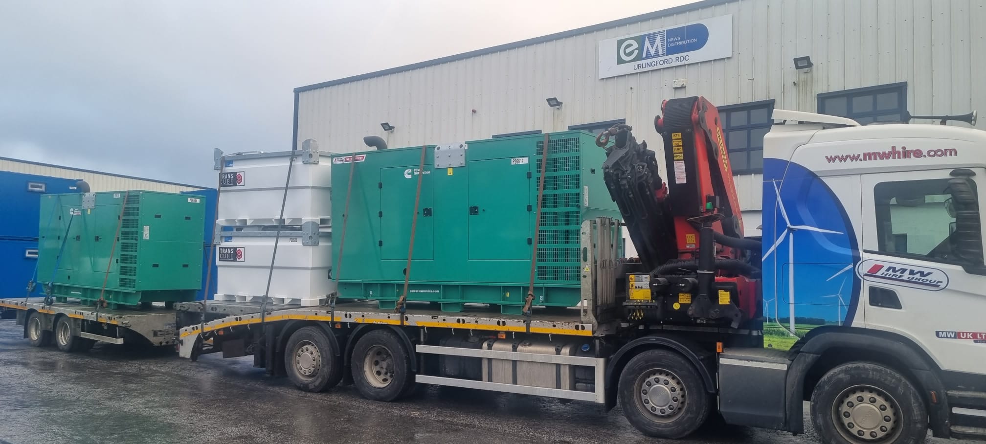 SOLD... 2 x New Cummins 330 KVA Generators and 2 x Western Global fuel tanks heading to our customer in Dublin