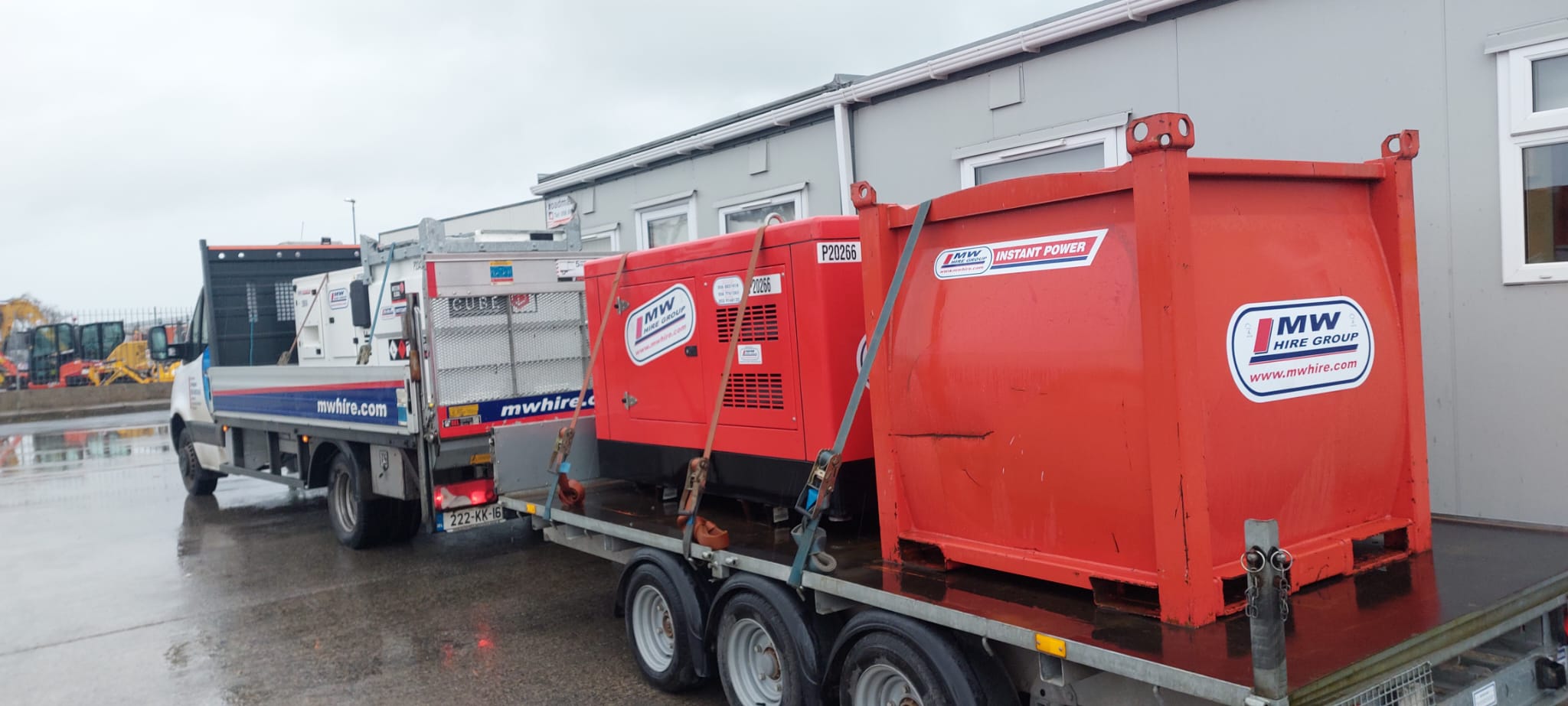 SOLD.. Ex rental 50 kva Himoinsa & Fuel tank – heading away to our customer 