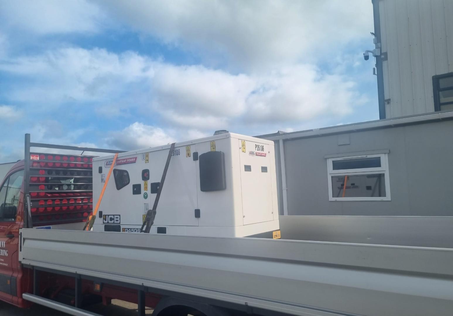 Customer collecting an ex rental 45 kva - sold.Heading to Galway