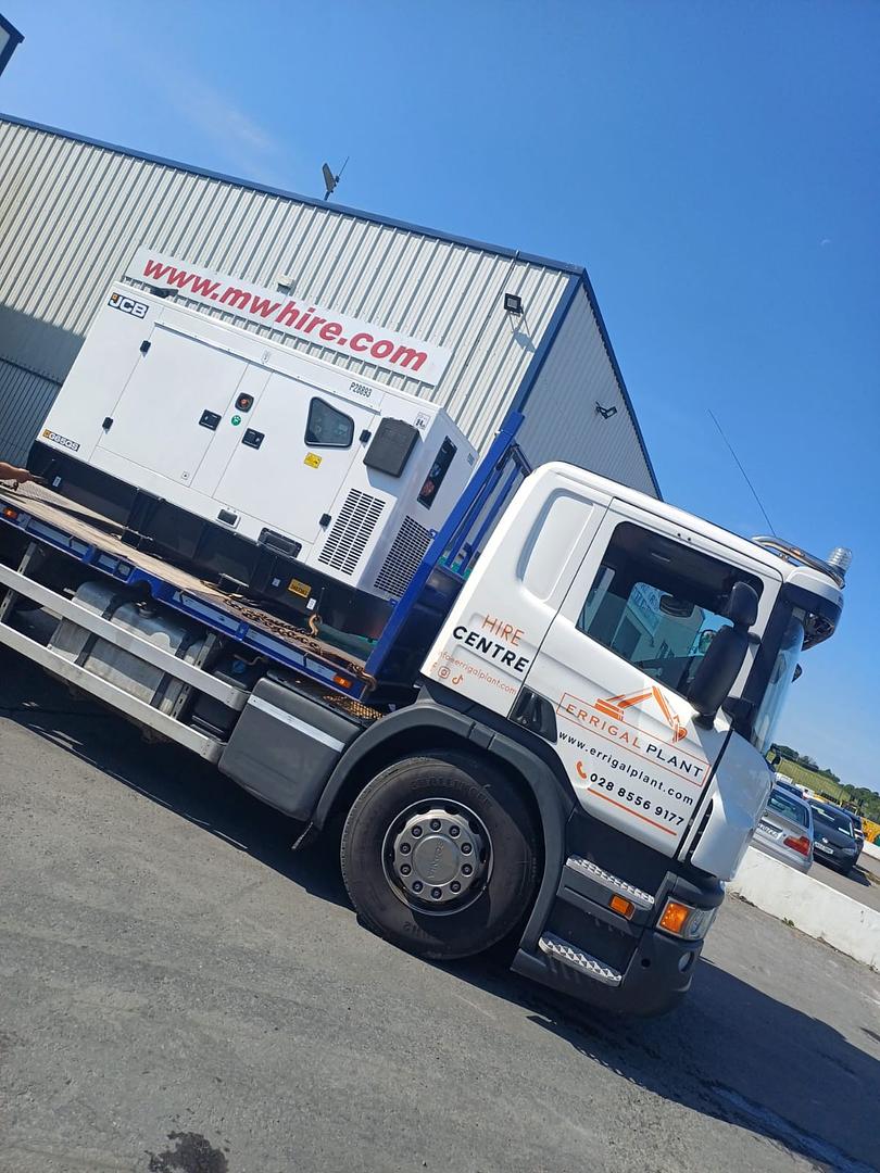 JCB G65QS Generator heading away!