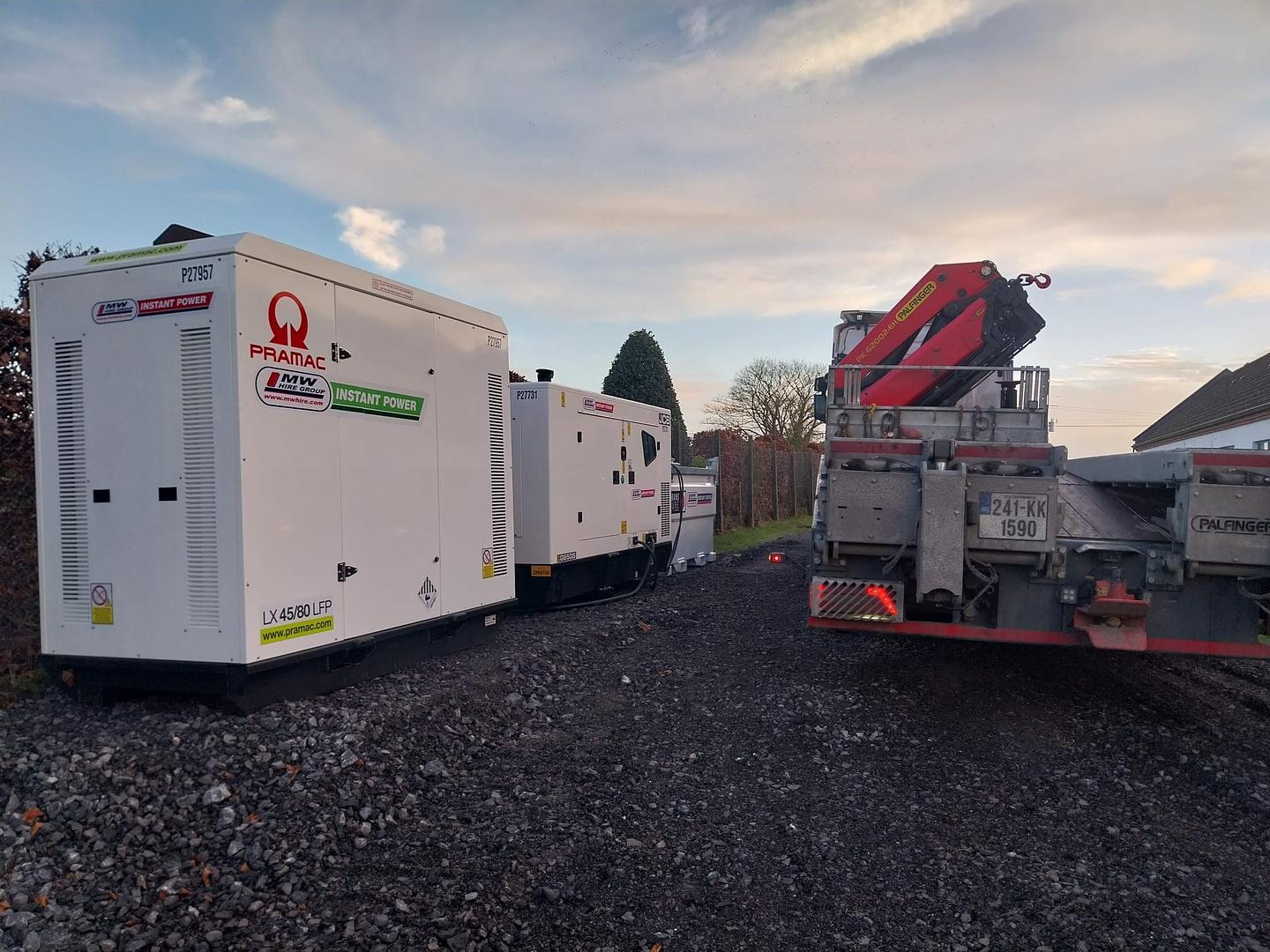 Pramac LX 45/80, JCB Generator and Western Global Fuel Tank delivered to site!