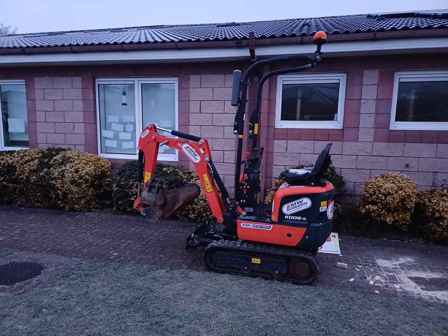 Kuobota mini digger ready for action!💪💪
