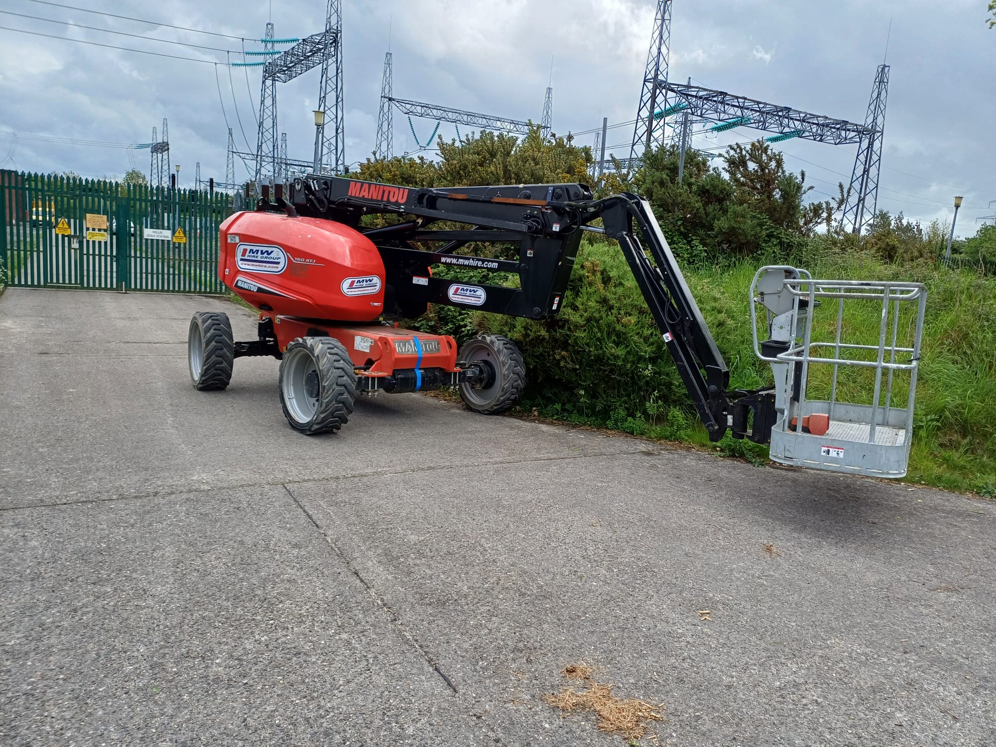 Manitou 160 ATJ out for hire job this morning Ex Kilkenny