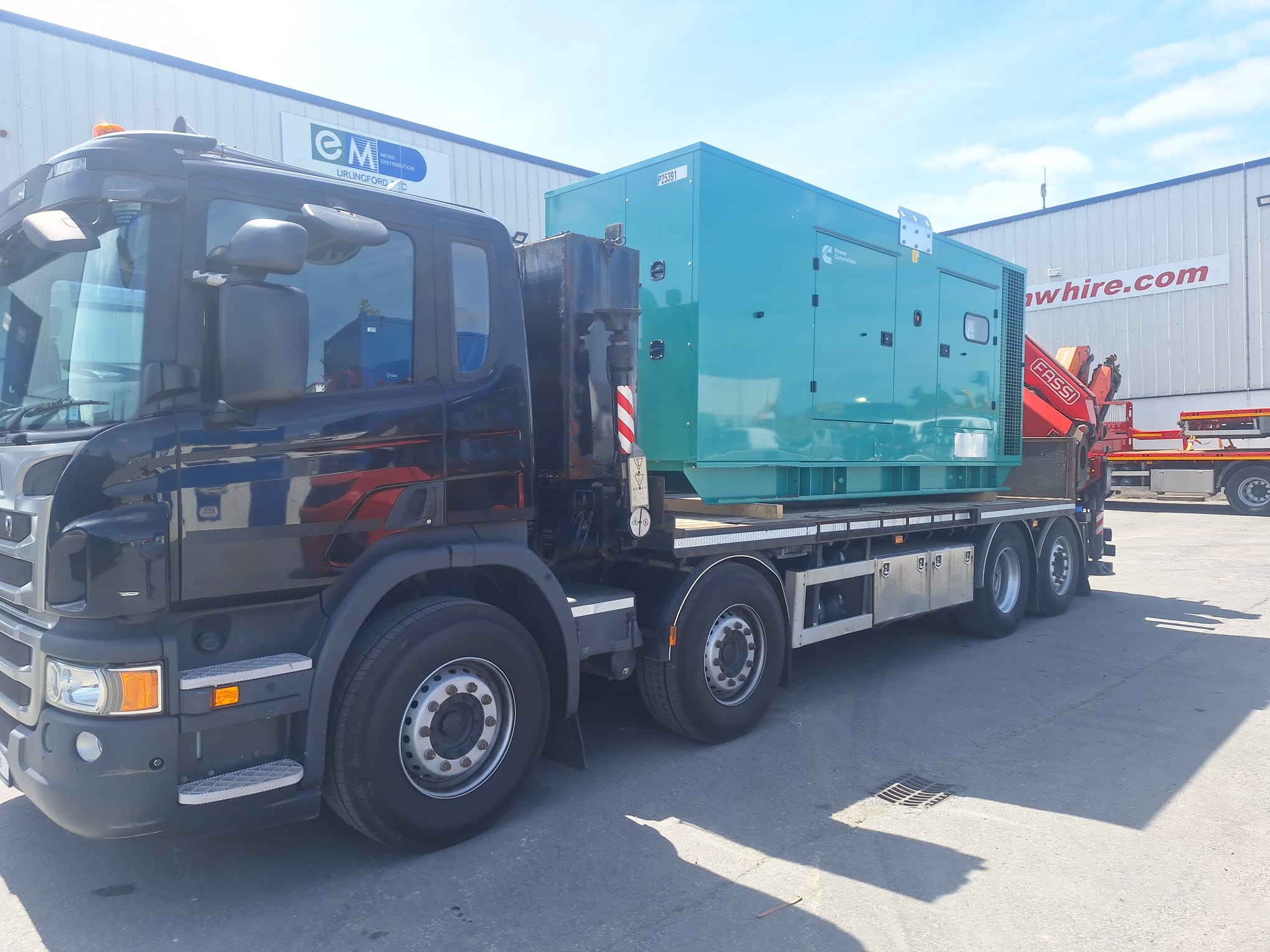 Customer collecting a Cummins C450 Generator this morning ex urlingford