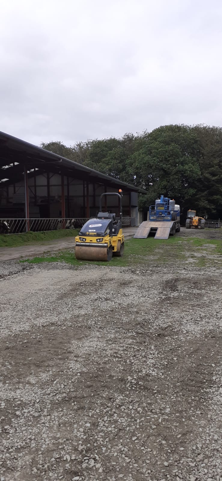 Bomag Roller out on a Farm for some work recently