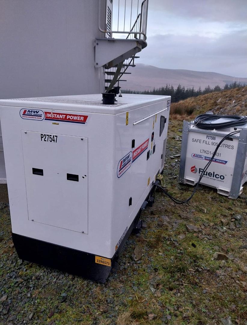 JCB Generator and Fuelco Fuel Tanks delivered to Wind Farm!