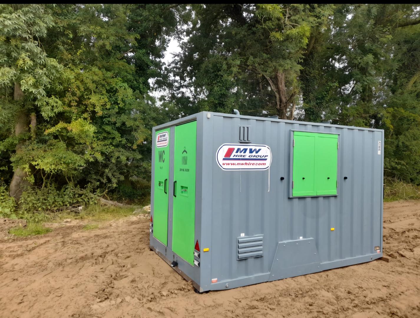 Welfare unit set up on a rental project ✅