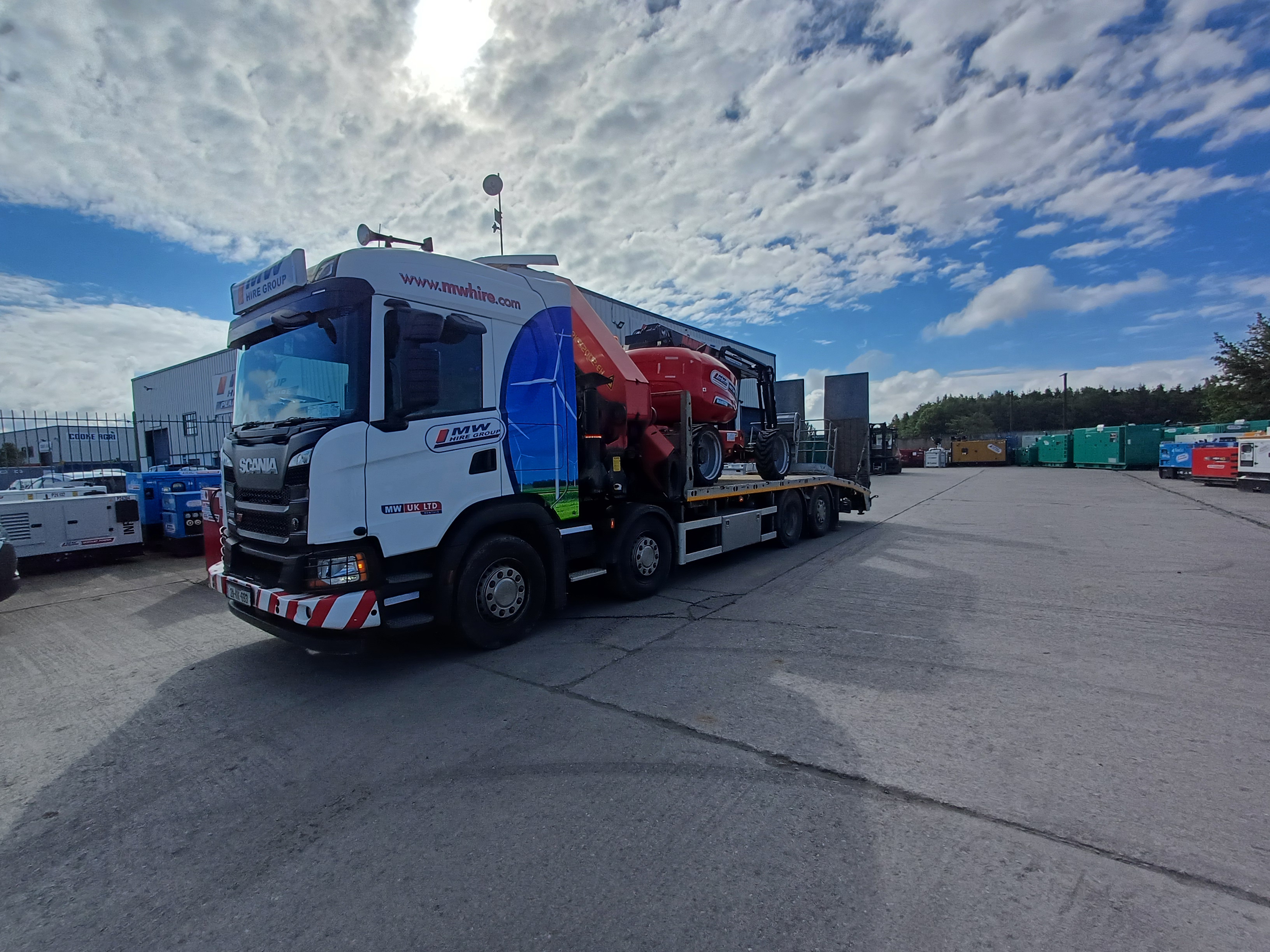 Manitou 160ATJ out for delivery for rental job this morning, ex Urlingford 