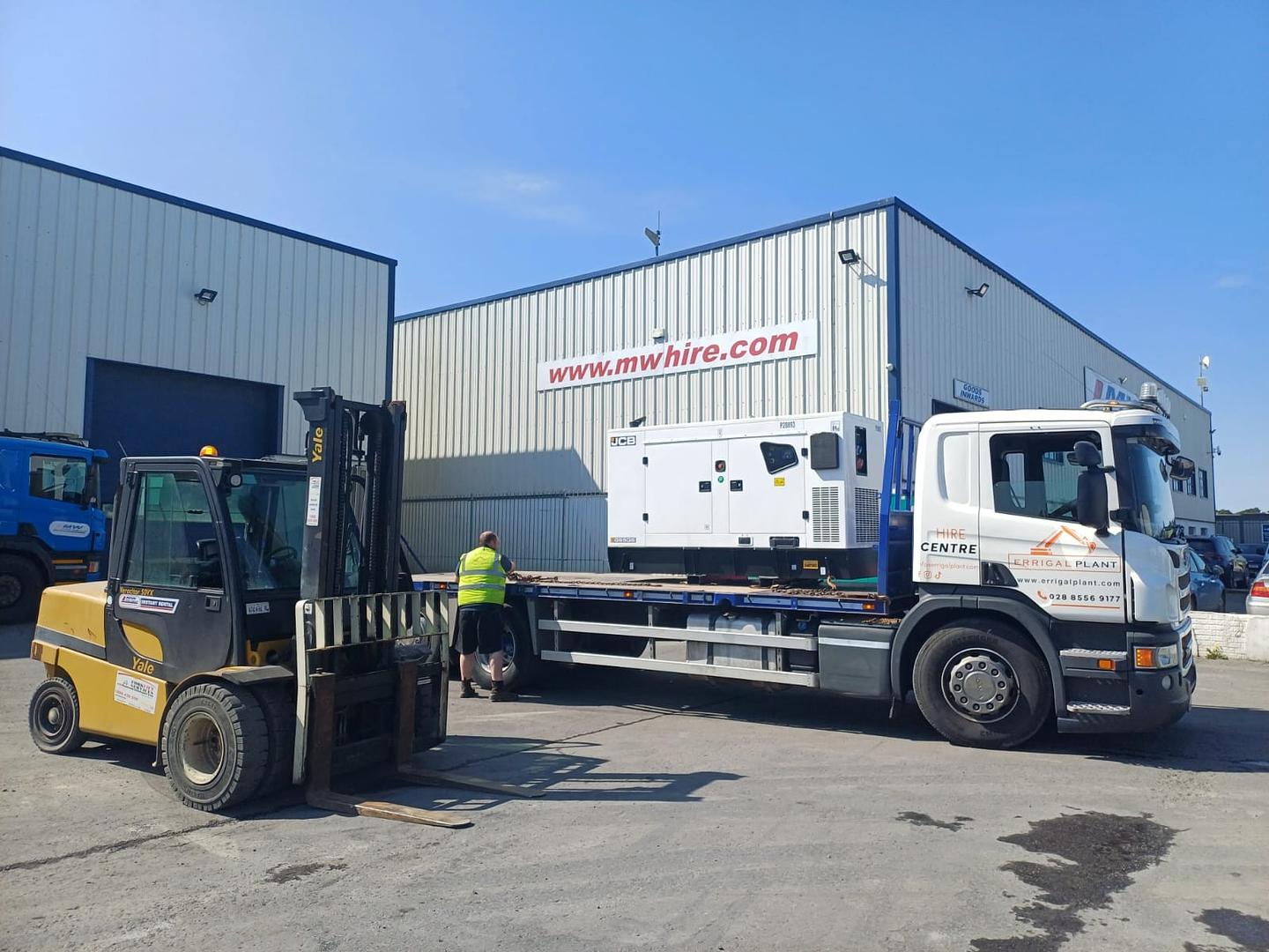 JCB G65QS Generator heading away!