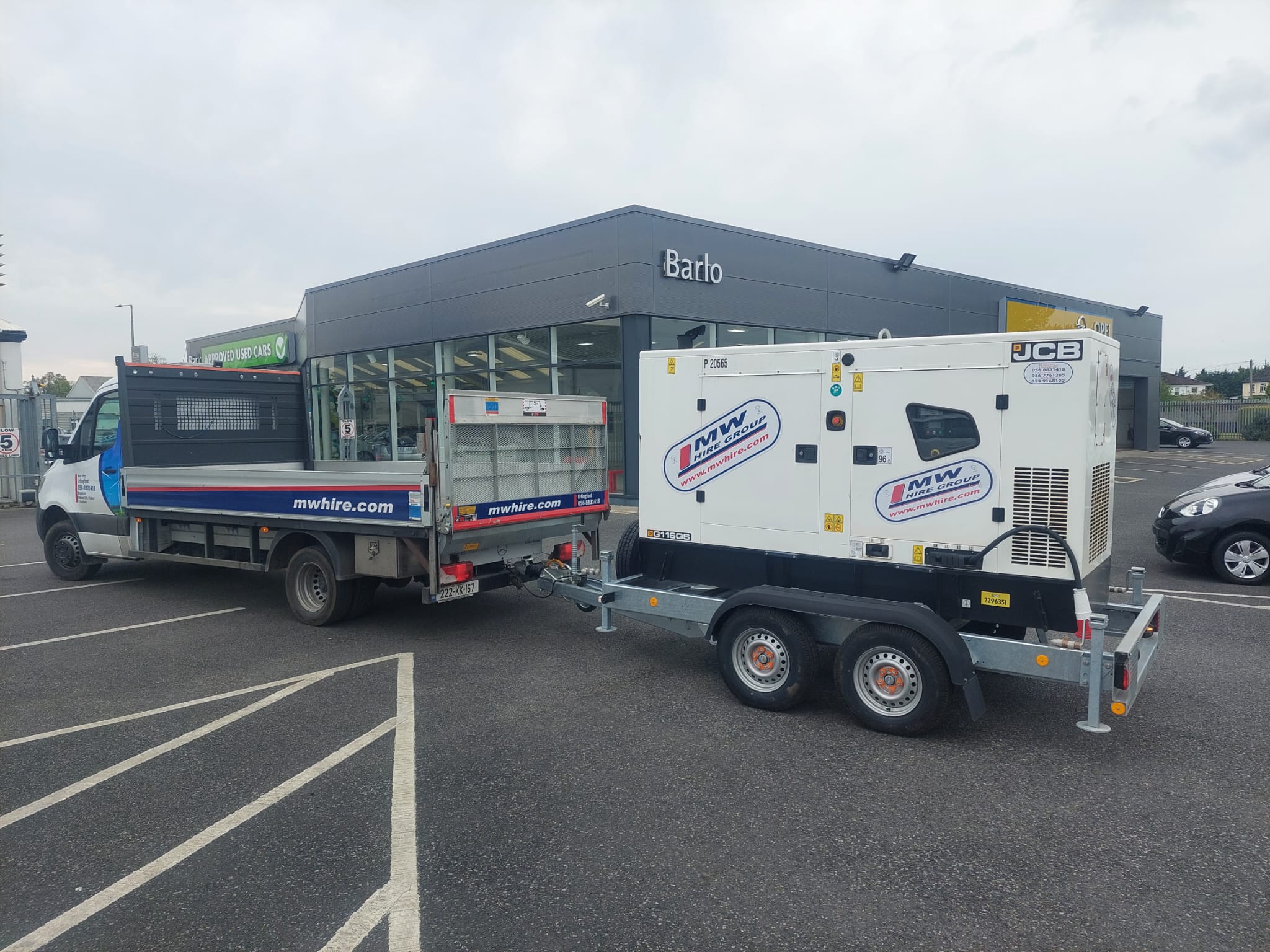 116 KVA Road tow on a rental job 