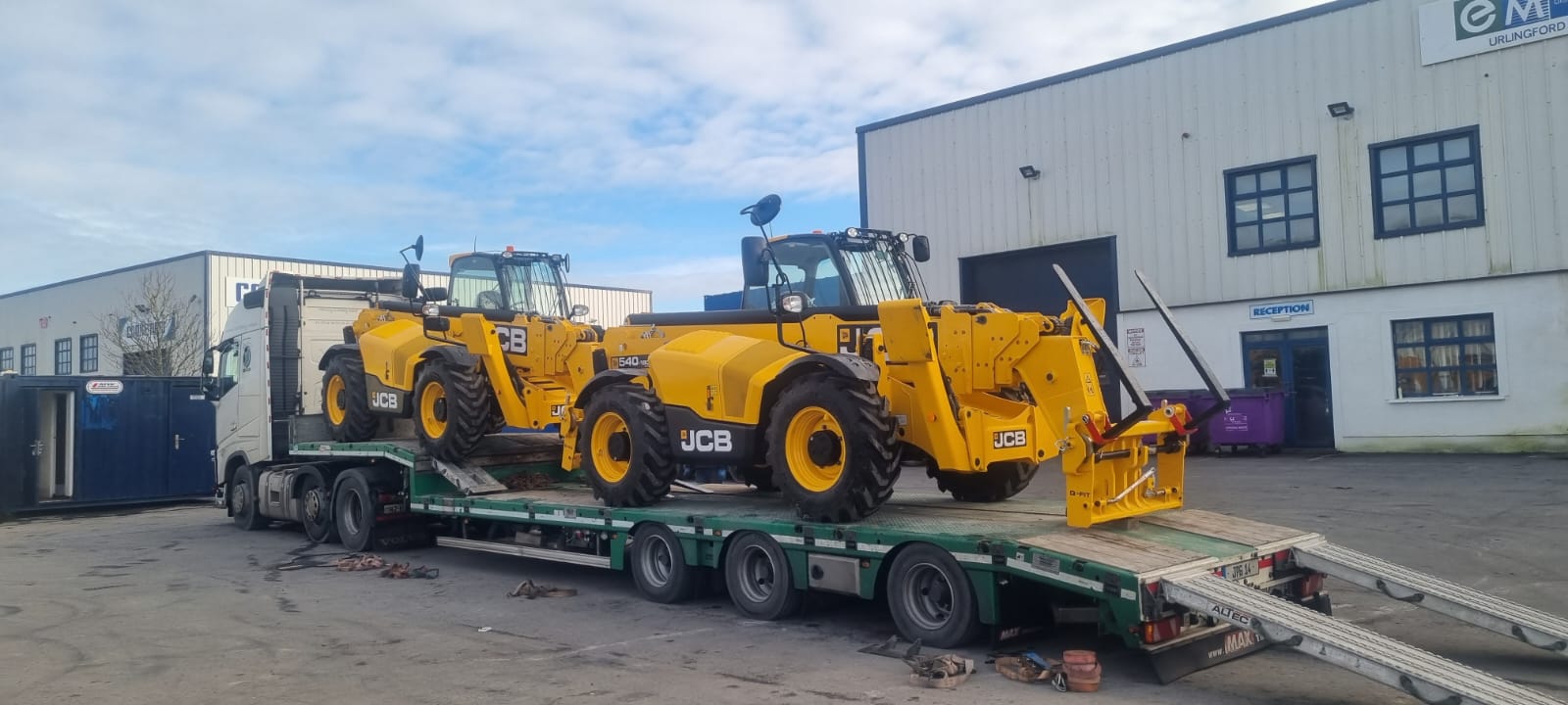 SOLD... 2 ex rental JCB 18 meter JCBs Going to an overseas customer