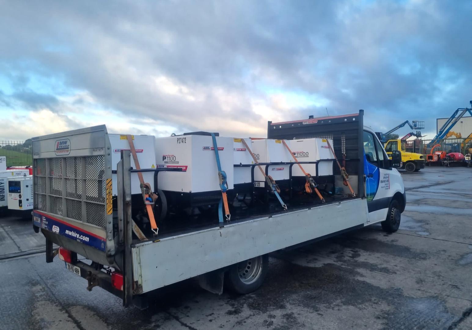 5 x new Pramac 10 kva Generators sold to a Construction company in Dublin 