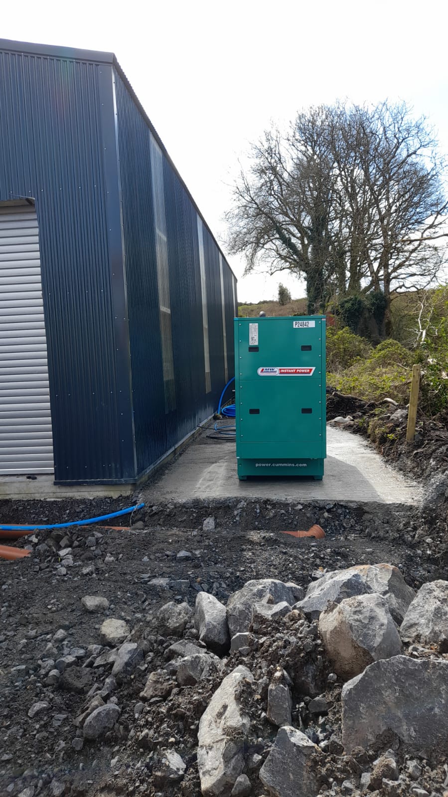 New Cummins 170KVA Generator delivered to site in Co. Mayo