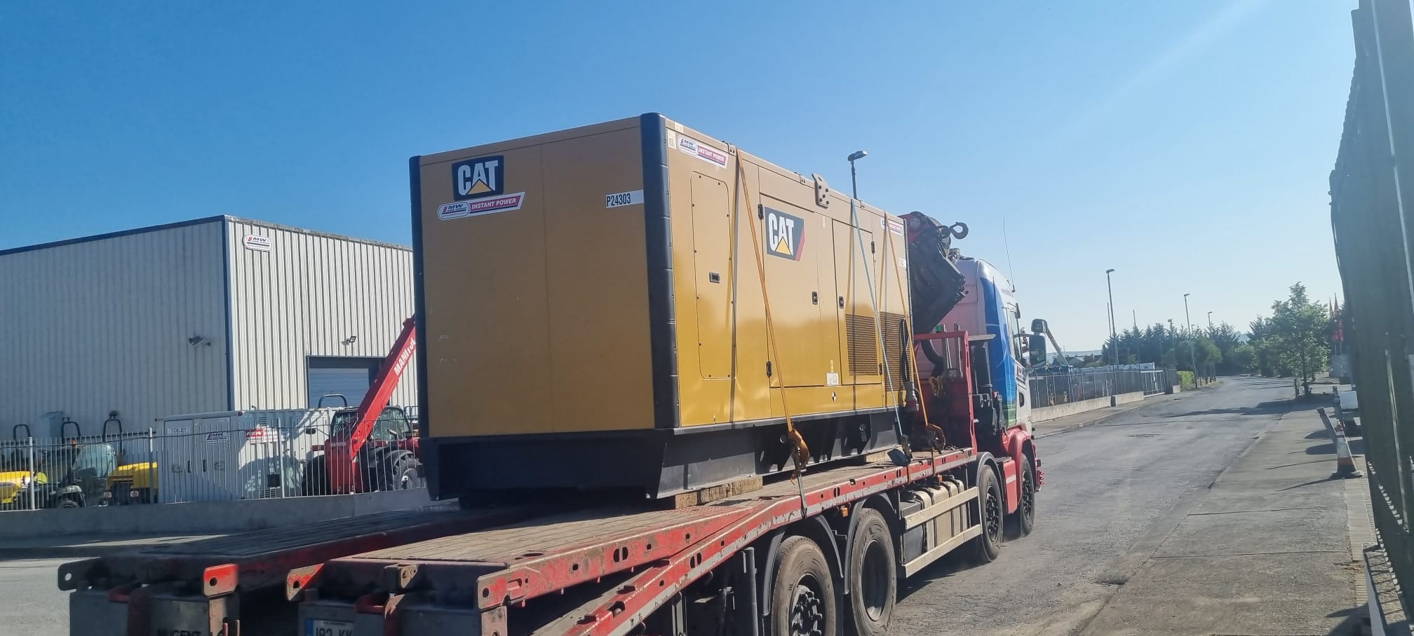 CAT 550 KVA heading to a rental project this morning