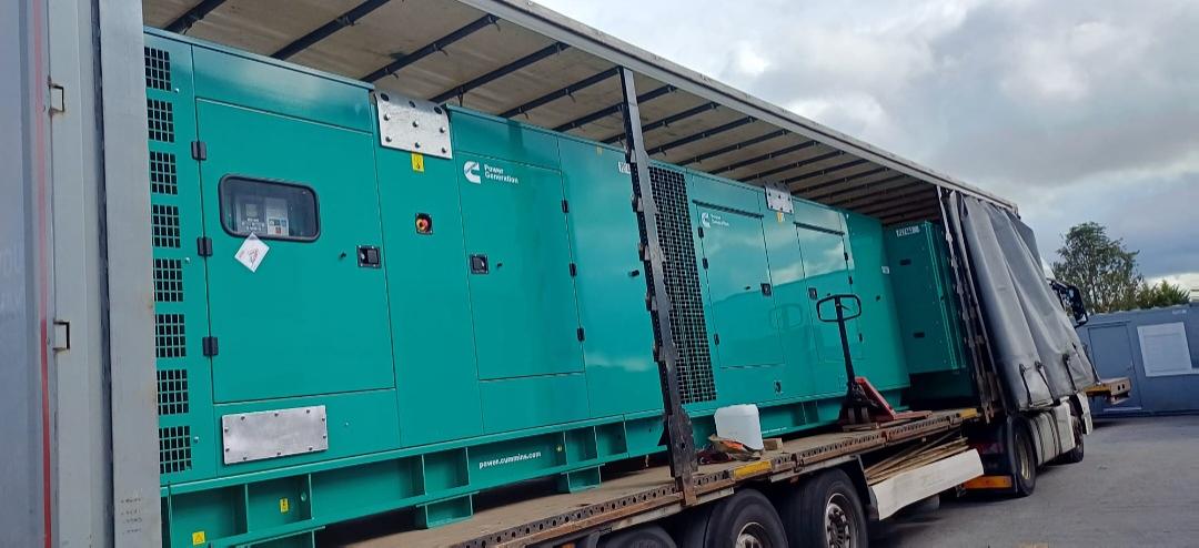 Load of new Cummins Generators - SOLD! Heading to a customer from Poland.