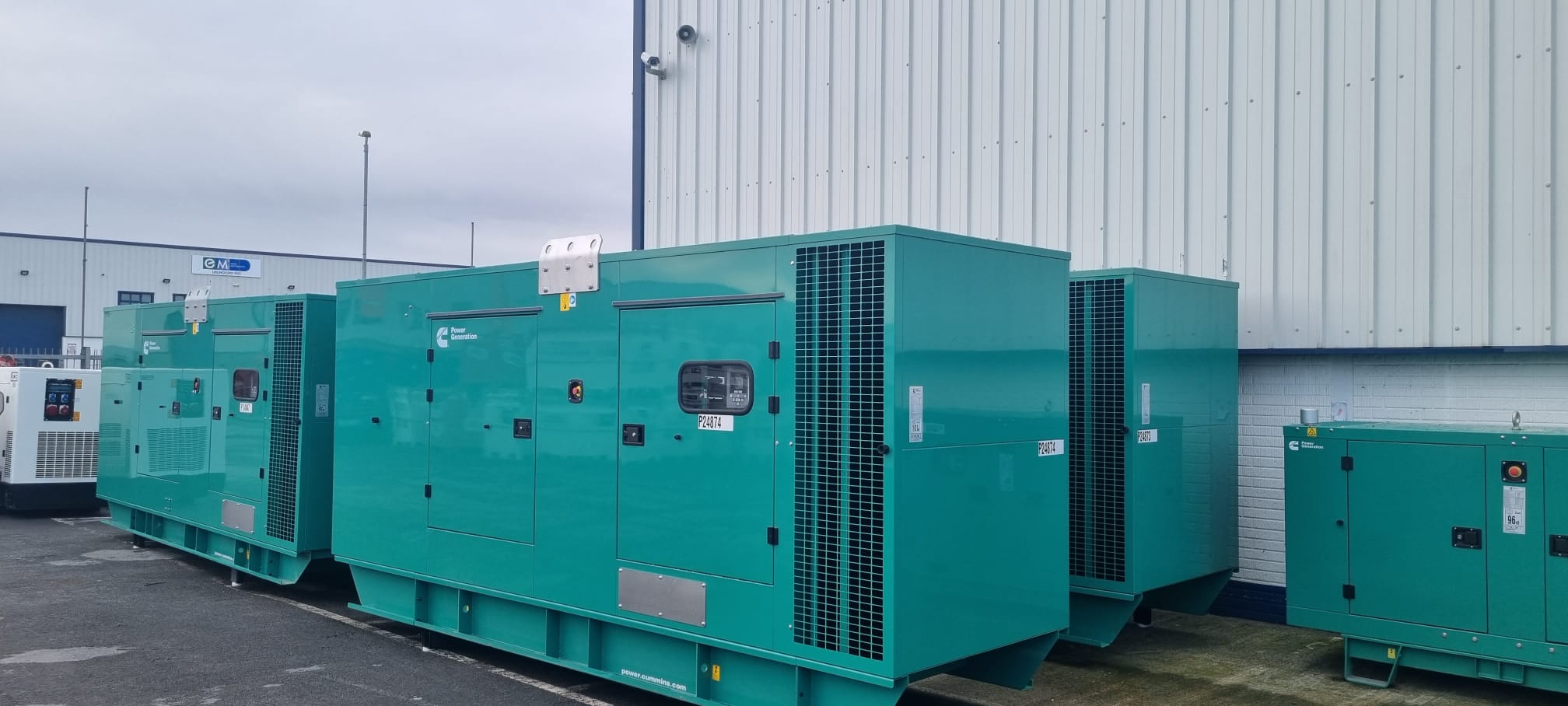 Large range of Cummins Generators from 22KVA to 900KVA in stock