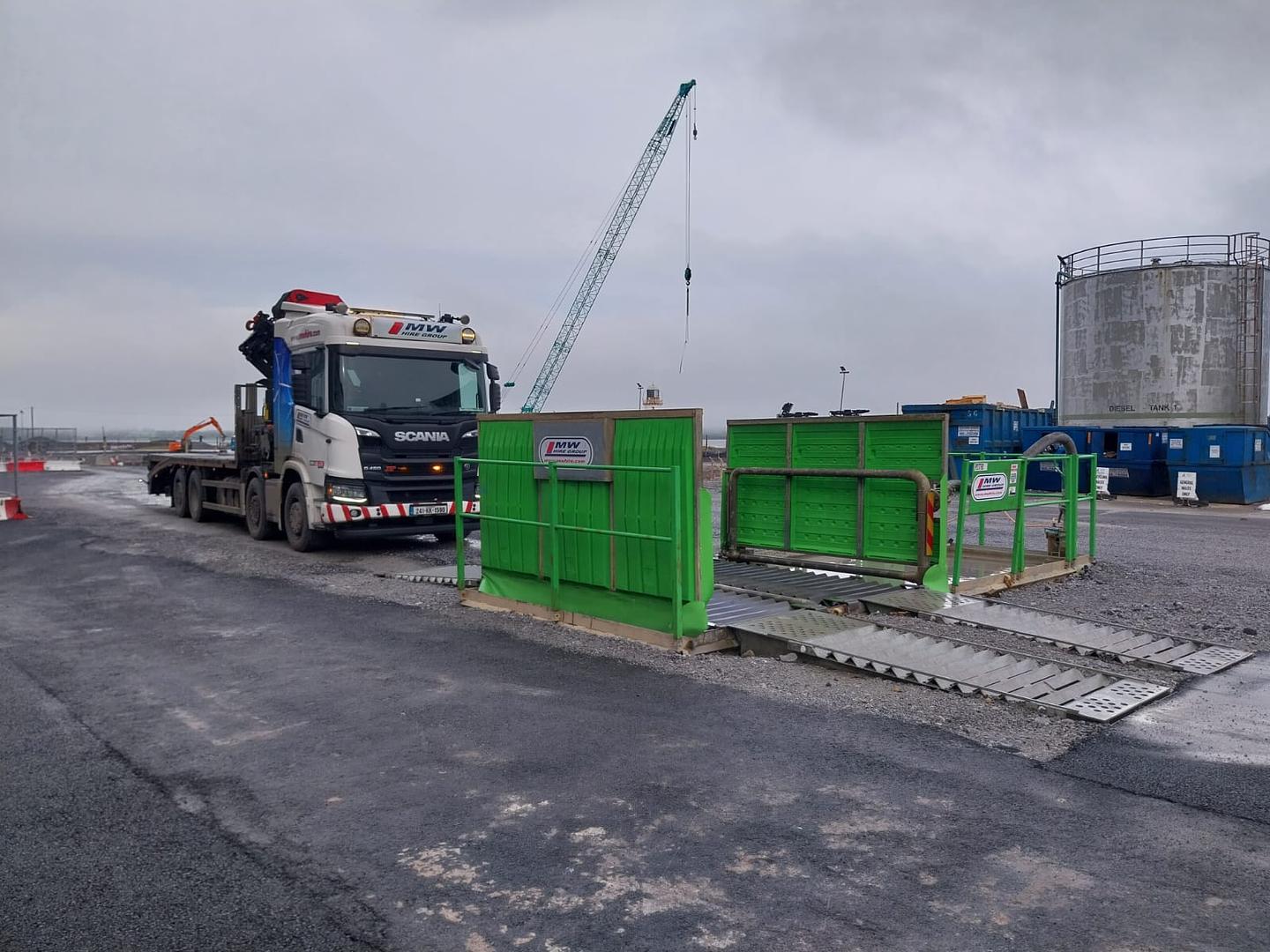 Wheel wash on long term hire Project!💪🫡