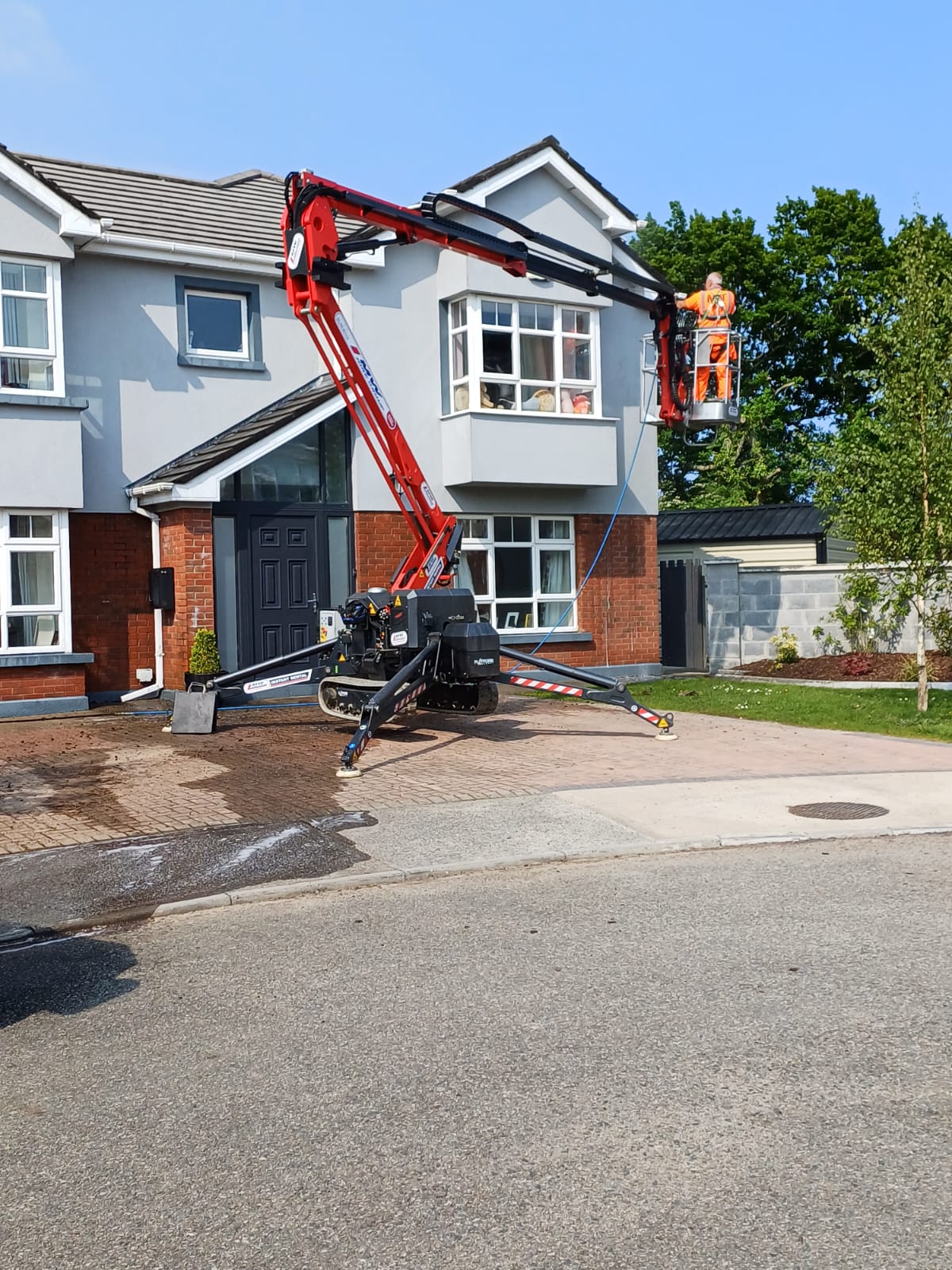 Spider lift out for work from our Wexford depot