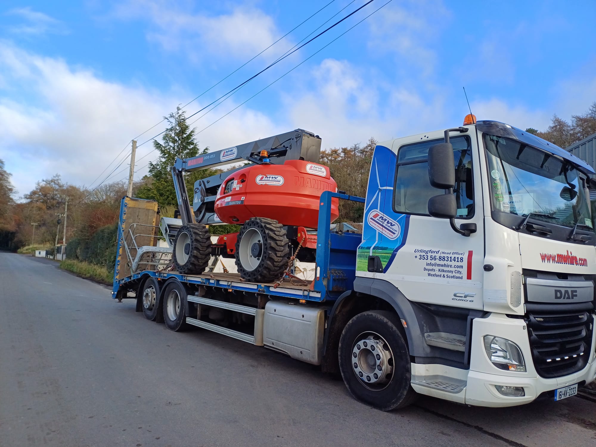 20 meter Manitou boom lift Going out on hire from our Kilkenny depot 