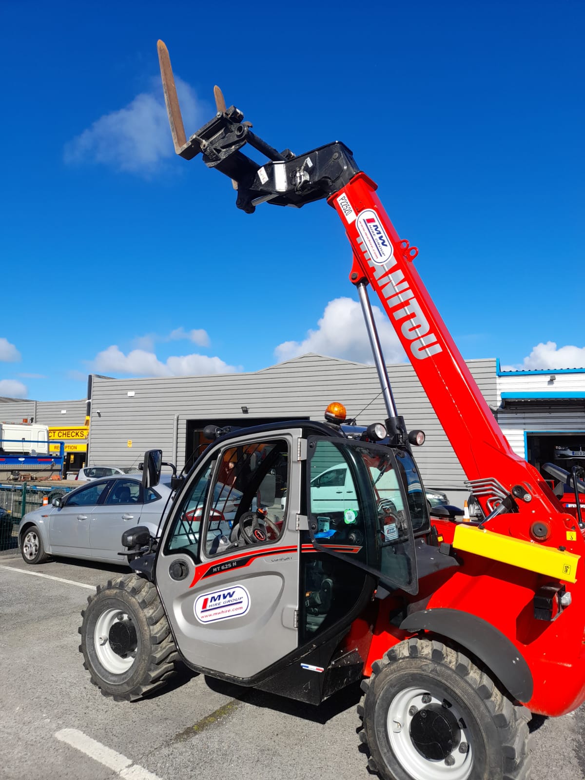 6 Meter Manitou out on hire in Kilkenny 