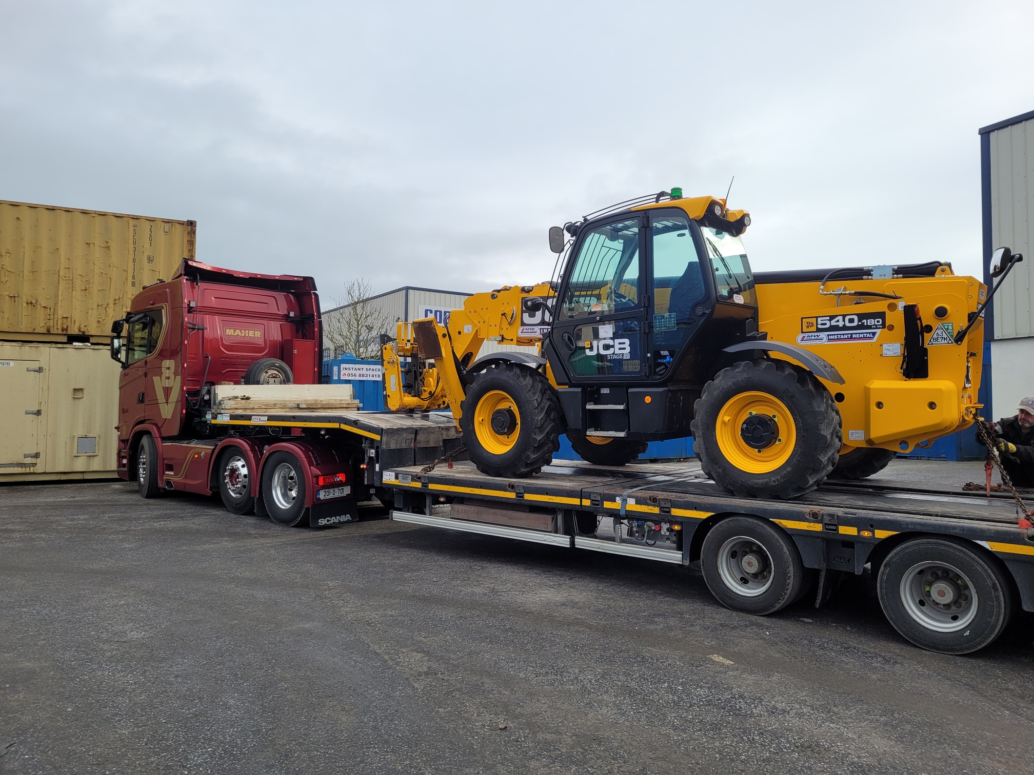 SOLD.... 18 Meter JCB Telehander collected by customer