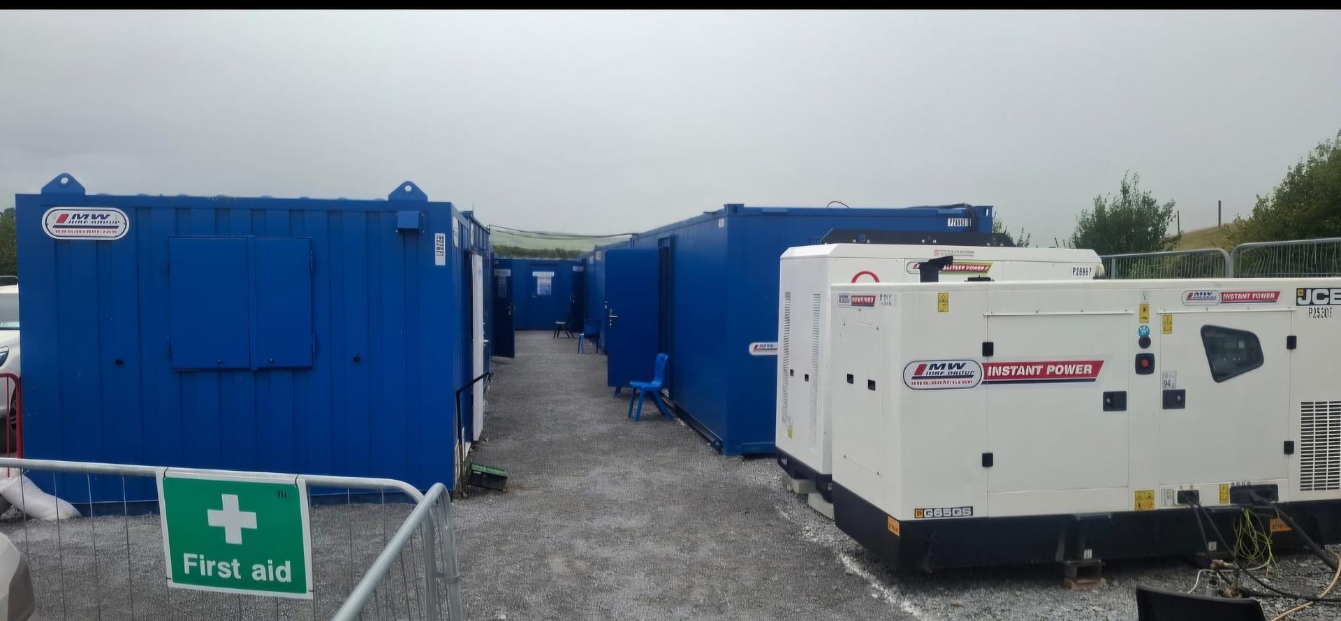 Site setup and powered by our JCB Generator and Pramac Battery Banks! Available for hire and sale!