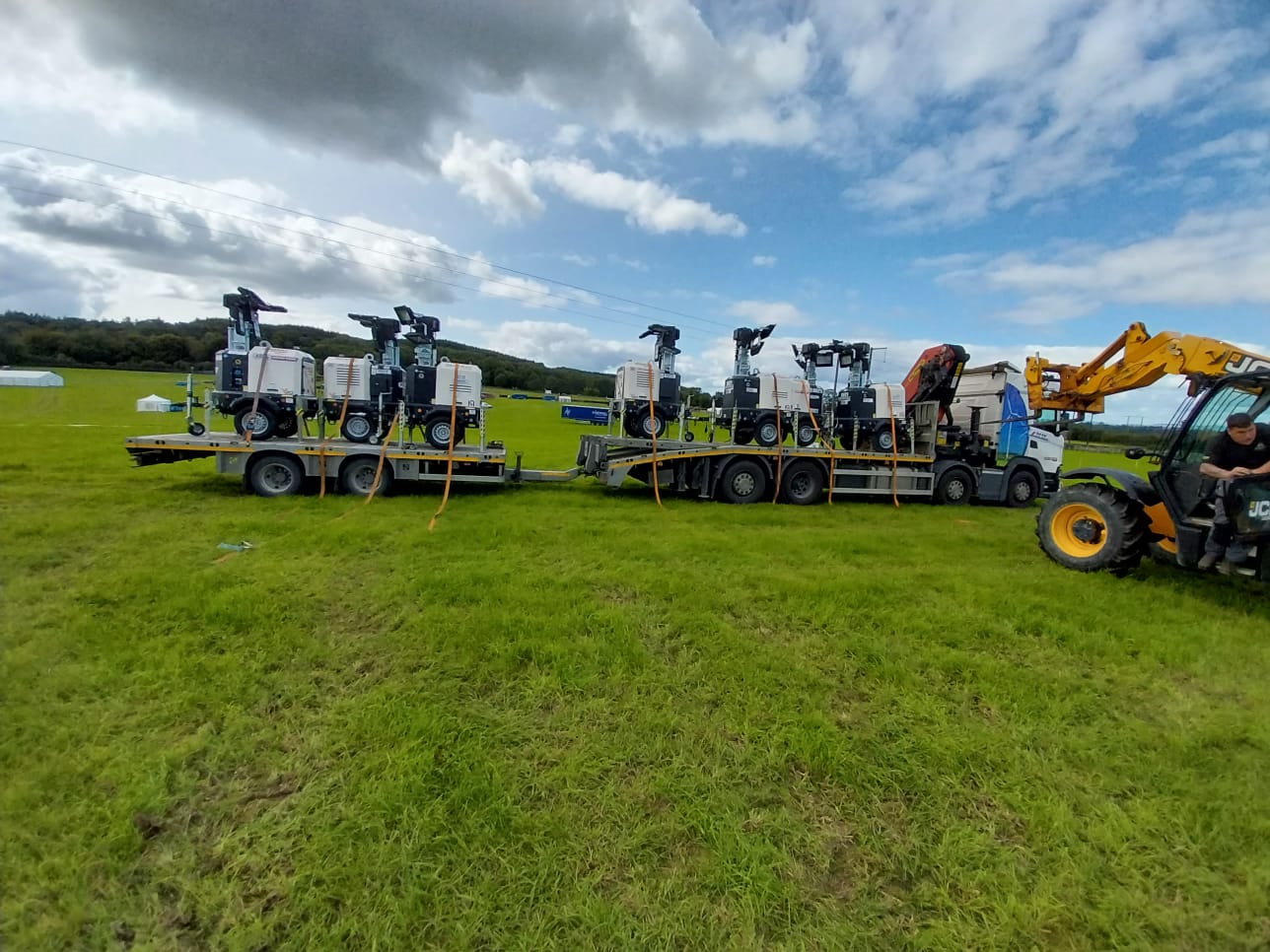 Generac light towers delivered for a Show at the weekend