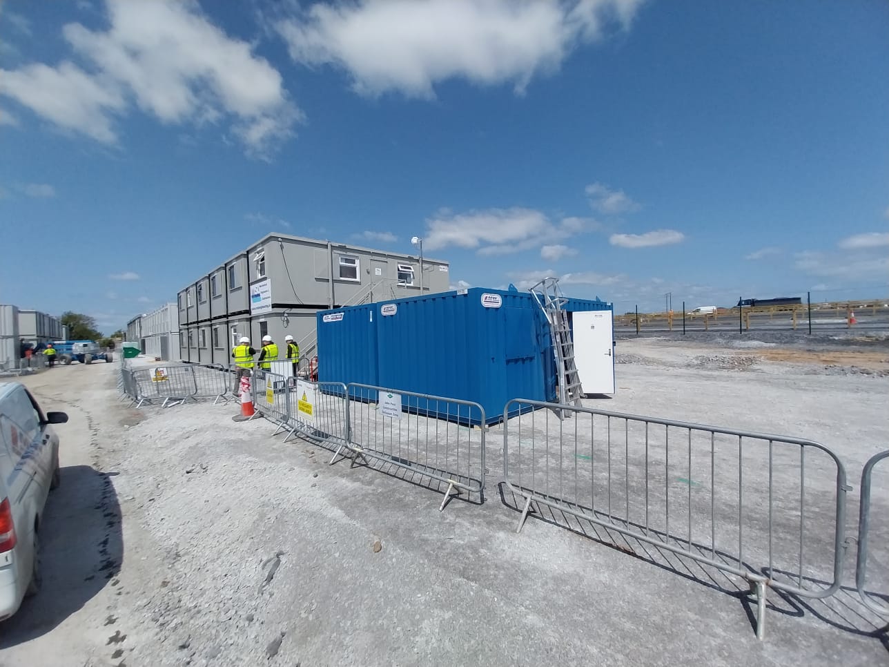 Welfare Units being delivered to a big project in Limerick