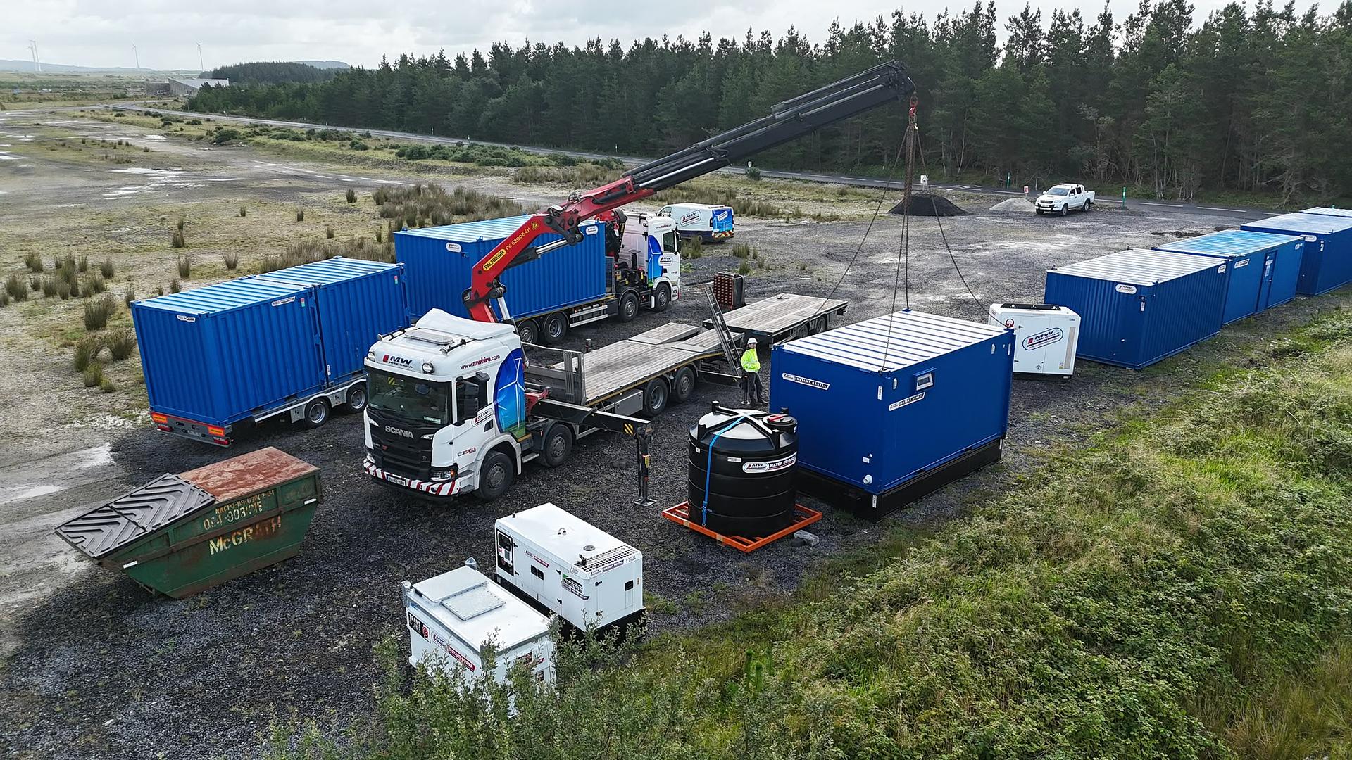 New Remote Compound Being set up on a project in Co. Mayo 🤝