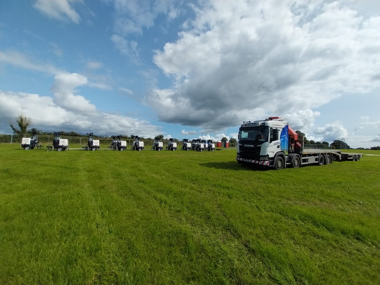 Generac light towers delivered for a Show at the weekend