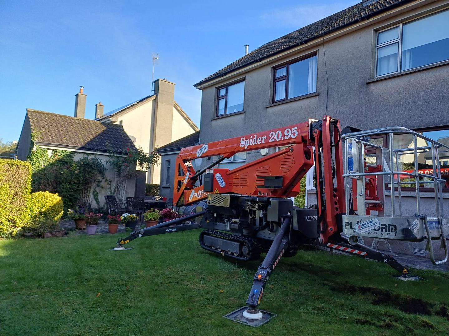 Spider lift delivered for hire job and ready for action!!