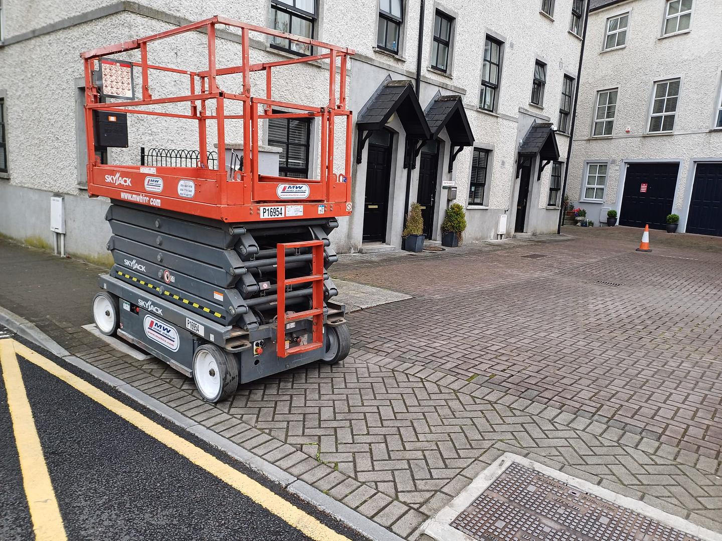 Skyjack SJ111 4740 Electric Scissor Lift delivered for rental job!