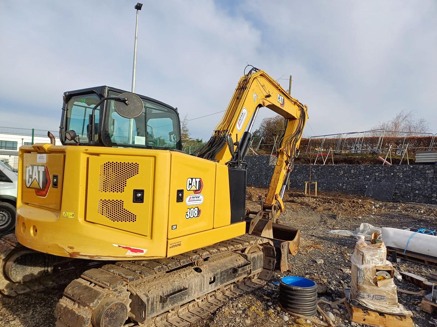 CAT 308 Digger delivered and put to work!