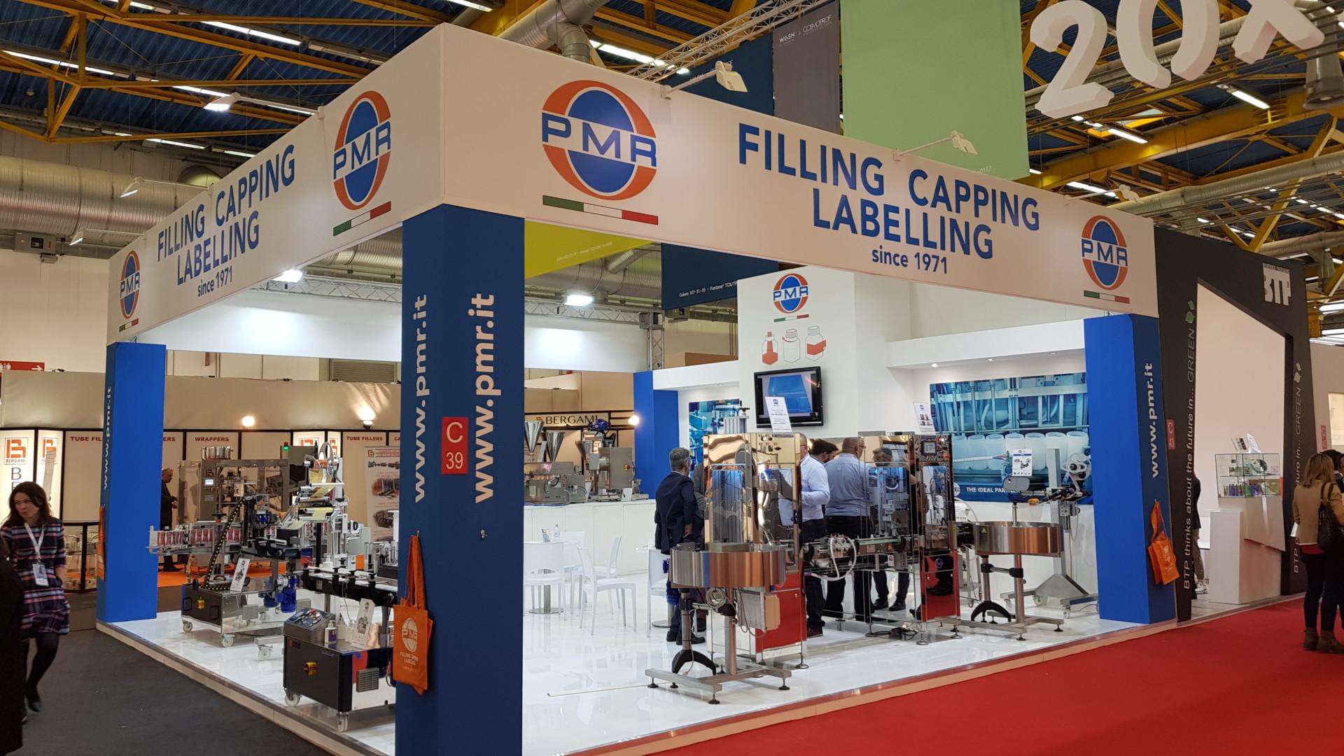 At Cosmopack 2019 PMR Labelling Machines and Filling Lines meet every need