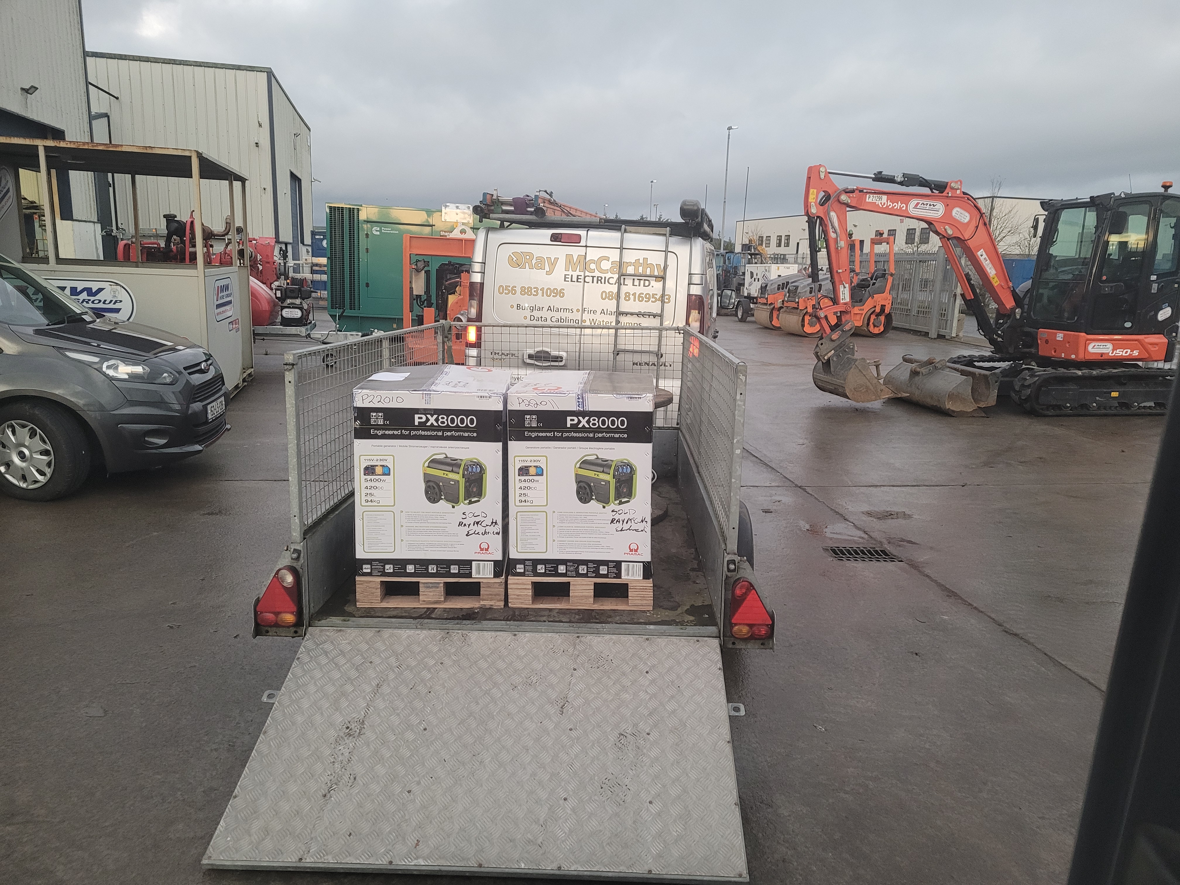 Customers Collecting some PX8000 Domestic Generators during the week.... 
