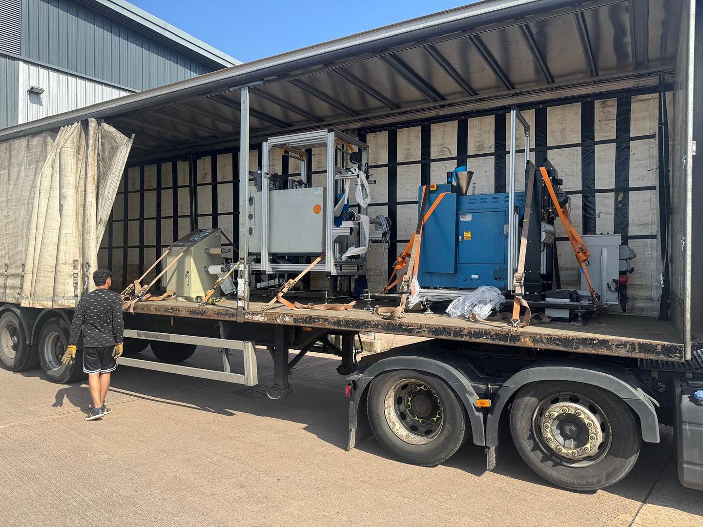 Small sheet line loaded and on its way