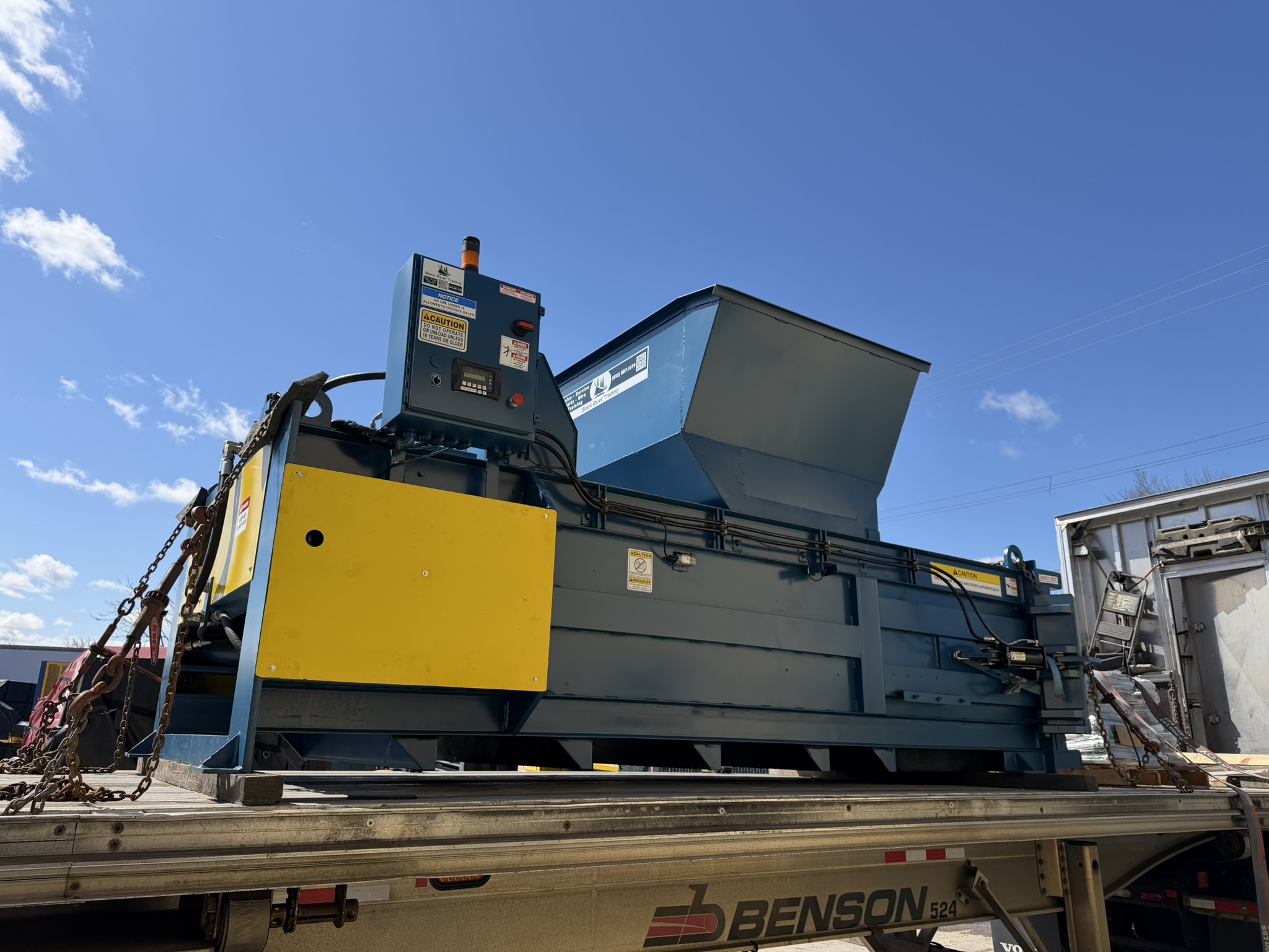 BRT Ships Reconditioned Full-Eject Closed-Door Baler and Box Dumper to Virginia Customer
