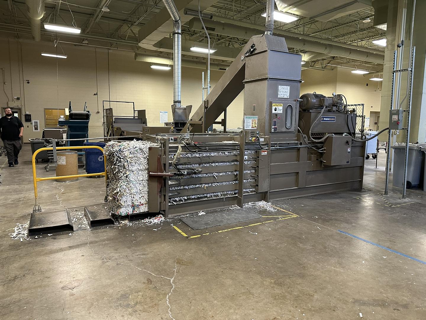 Turnkey Allegheny Shredding System — Box Dumpers, Dual Shredders, Conveyors & Closed-Door Baler