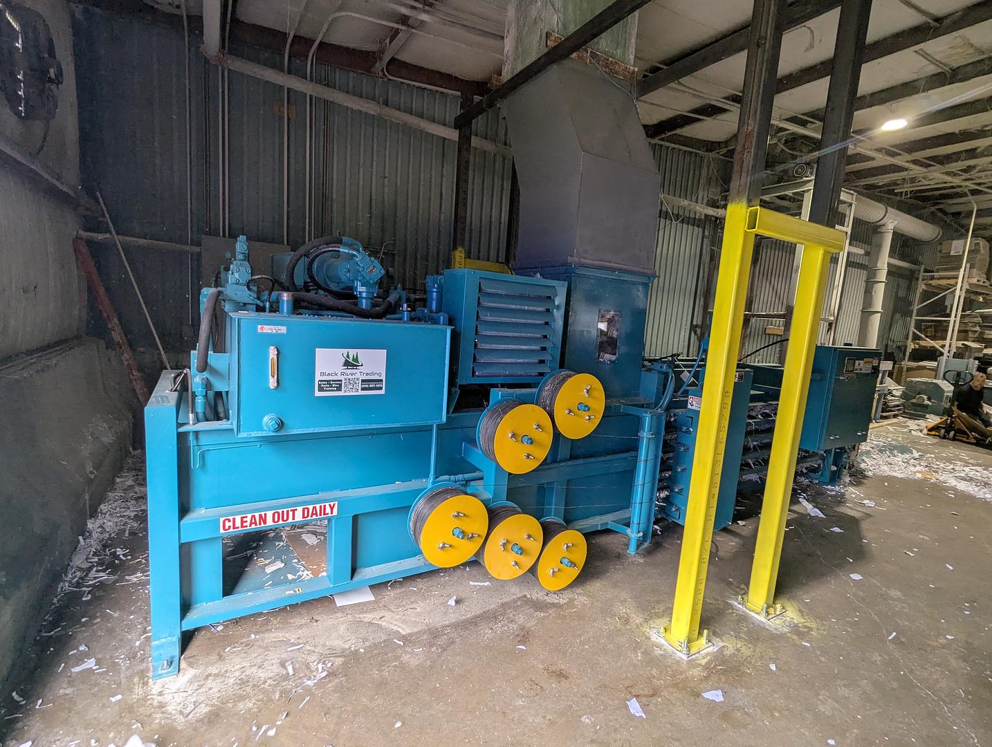 Auto-Tie Baler Rebuild & Installation — Cyclone Support Upgrades