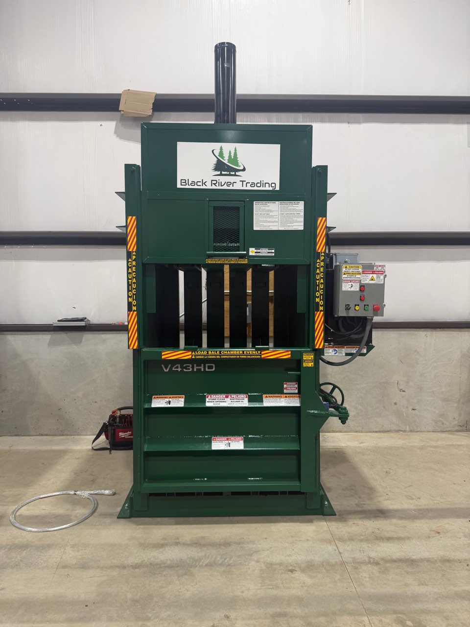BRT Installs BACE V43HD Vertical Baler for Textile Application in Western PA