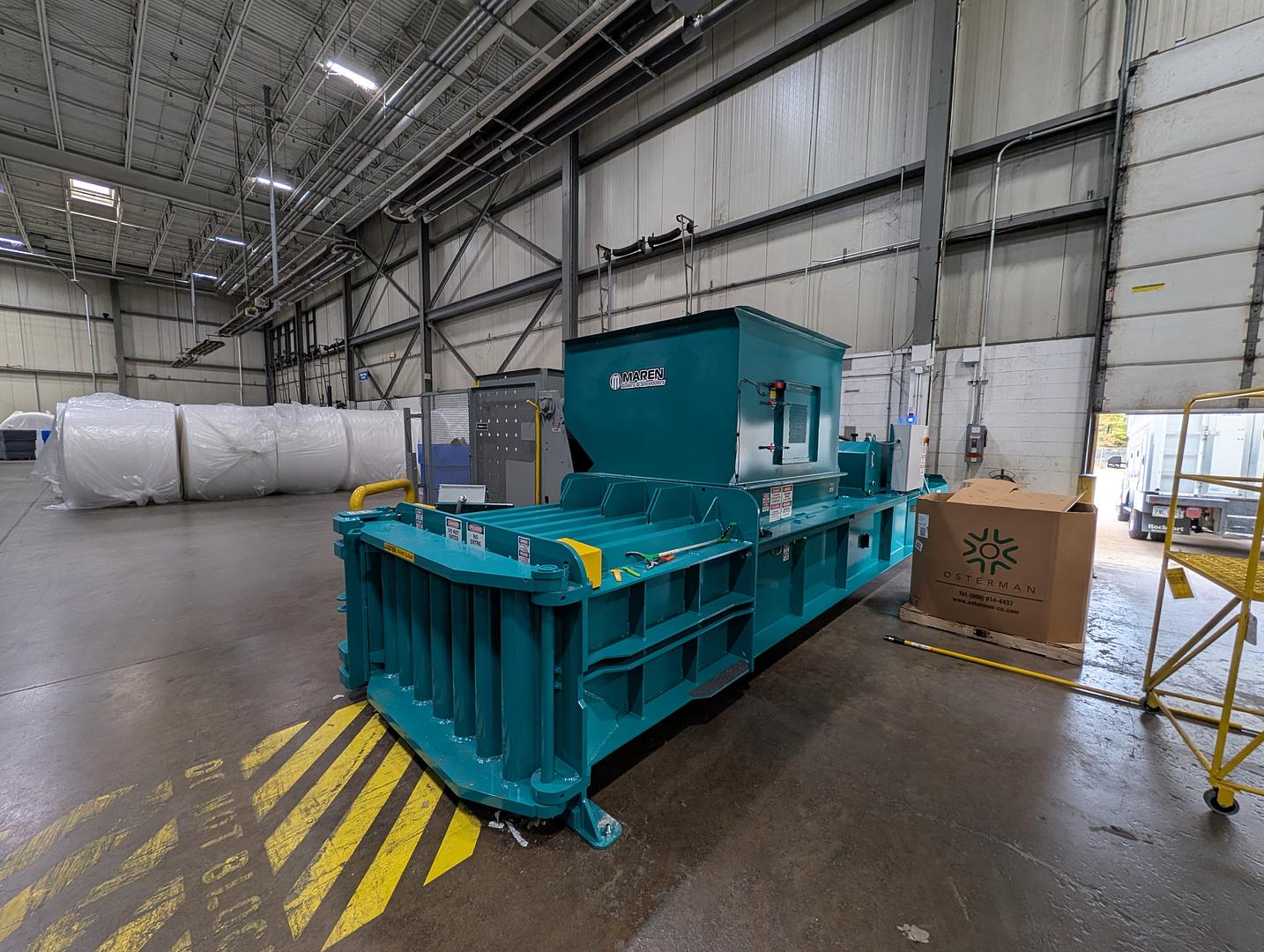 New Maren ProPAK60Stretch Full Eject Baler Installed by Black River Trading