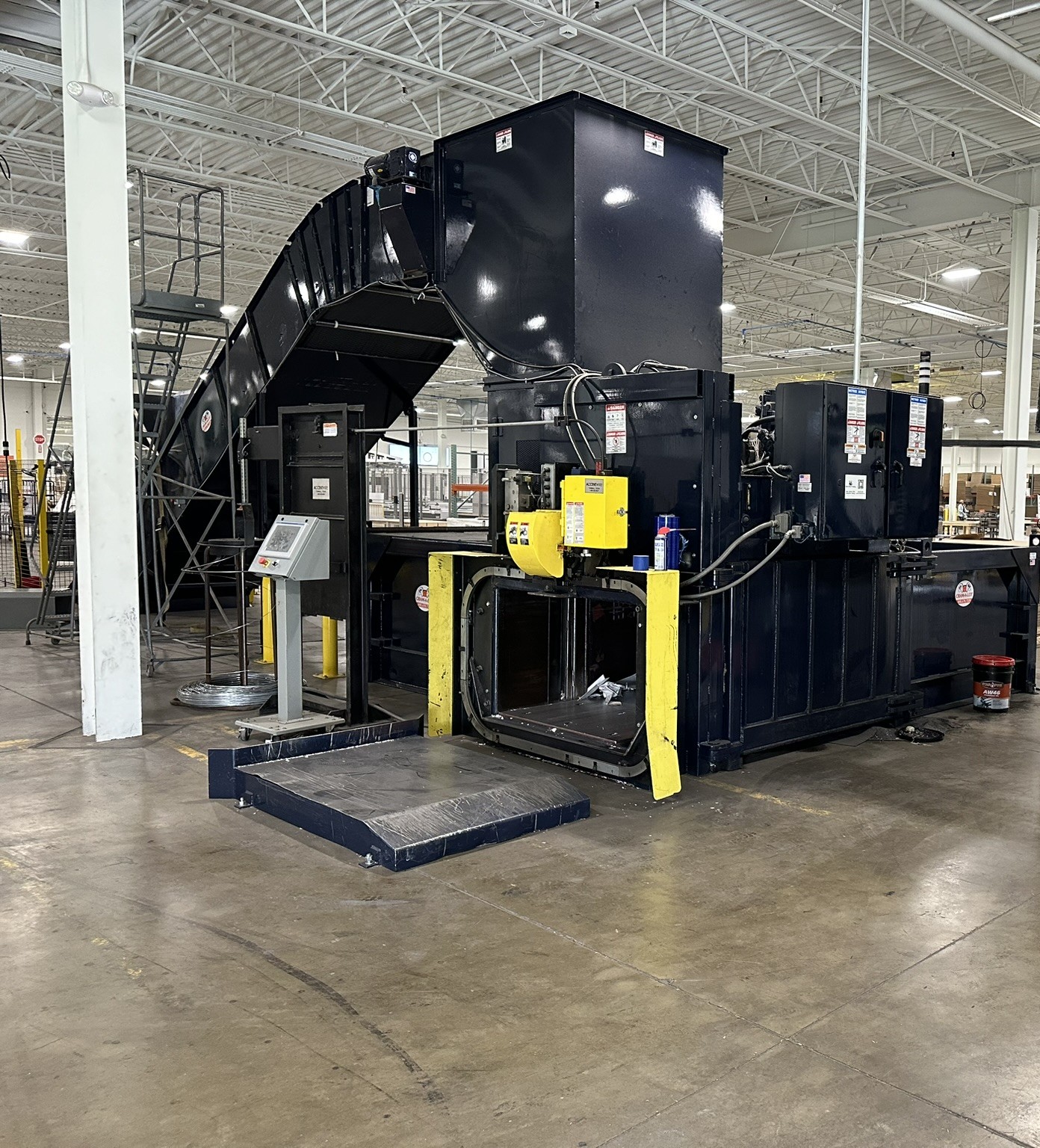 Cram-A-Lot H2R60 Two-Ram Baler for Industrial Recycling