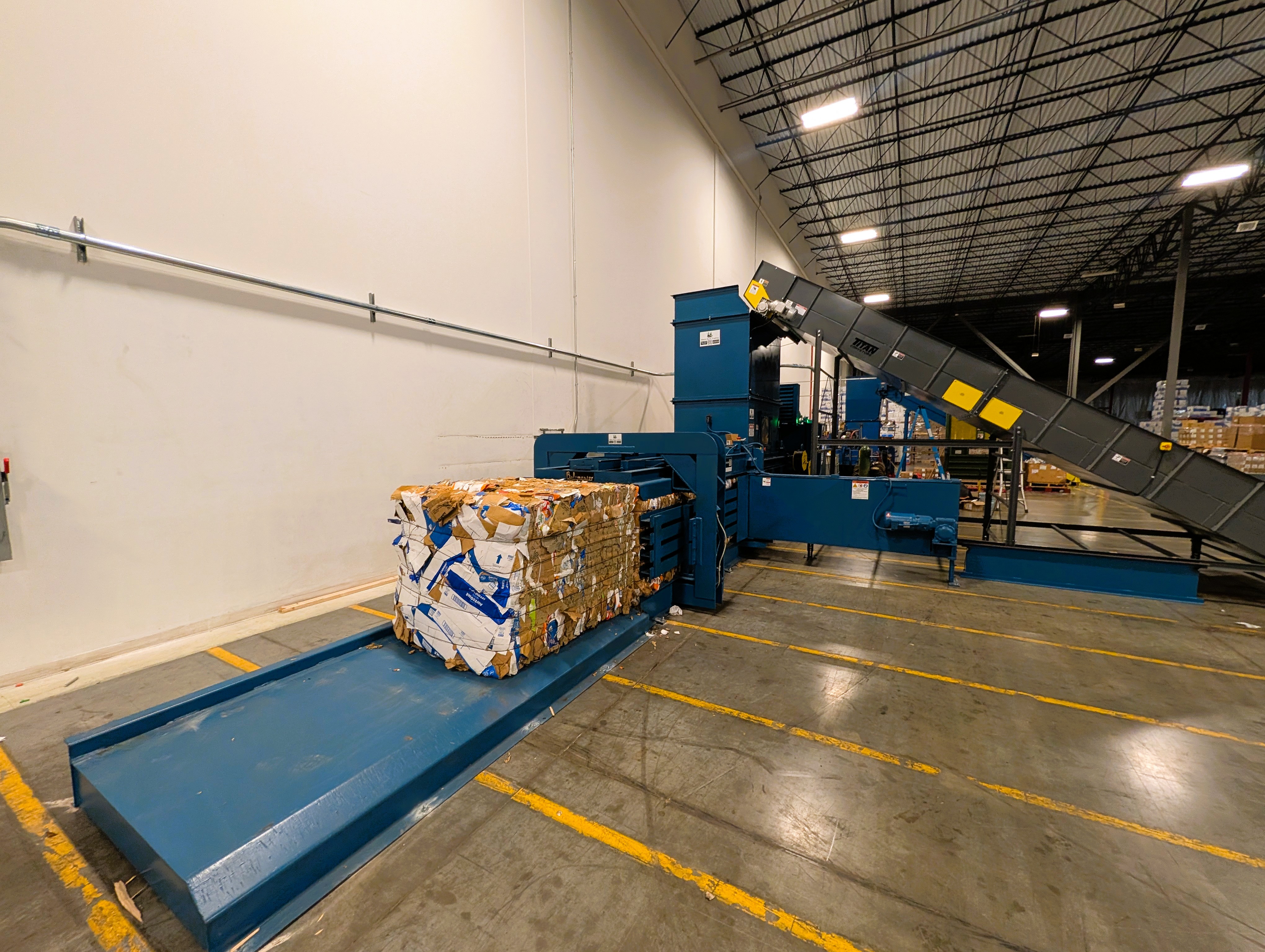 Another Balemaster Back to Work: BRT Reconditioned EO-2520 Auto-Tie Baler Installed With New Titan Conveyor