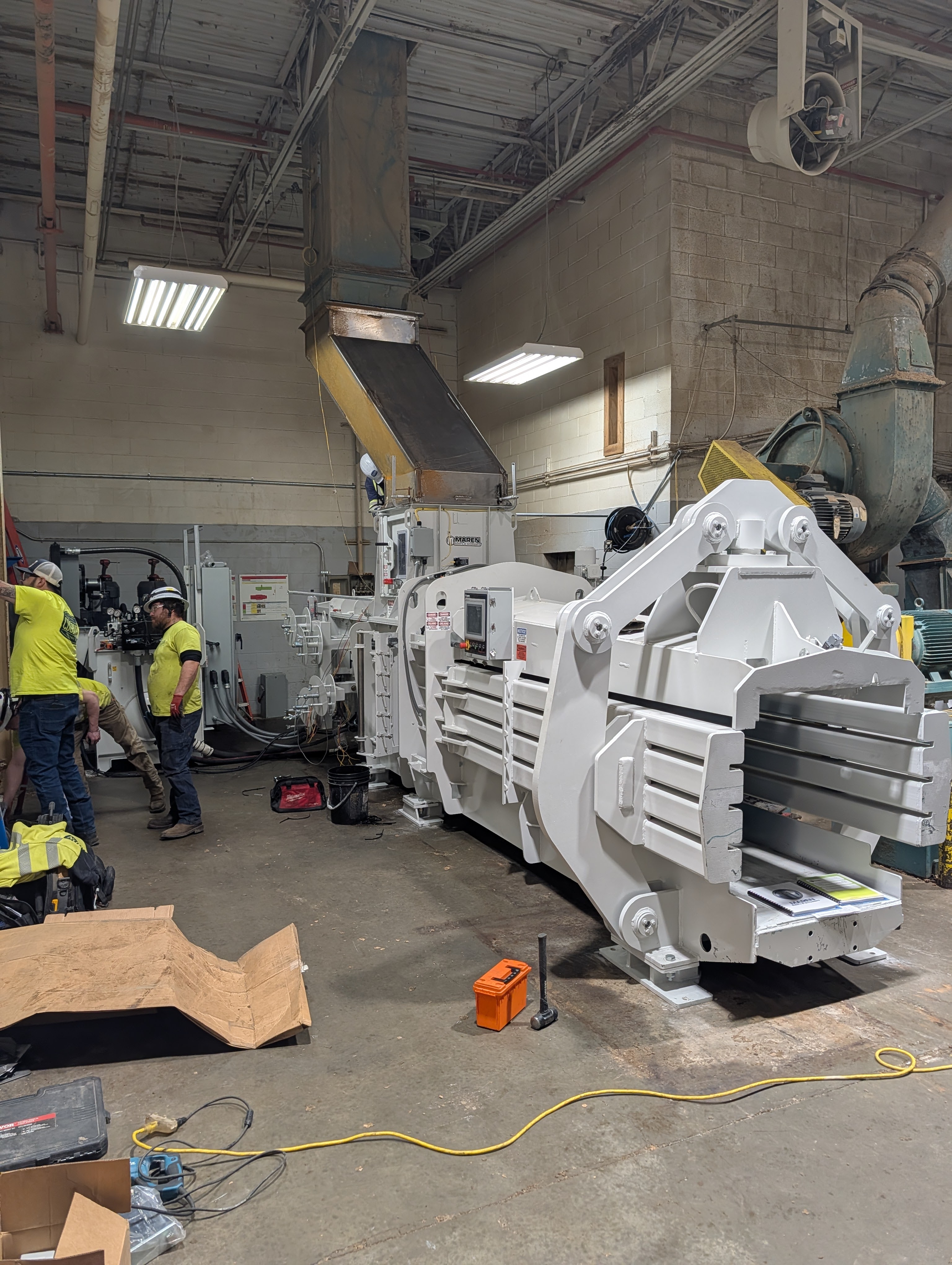 BRT Crew Completes Successful Auto-Tie Baler Installation at Ohio Box Plant