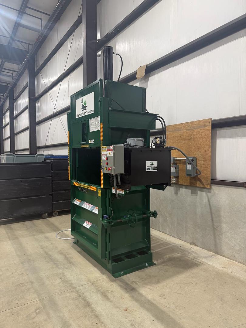 BRT Installs BACE V43HD Vertical Baler for Textile Application in Western PA