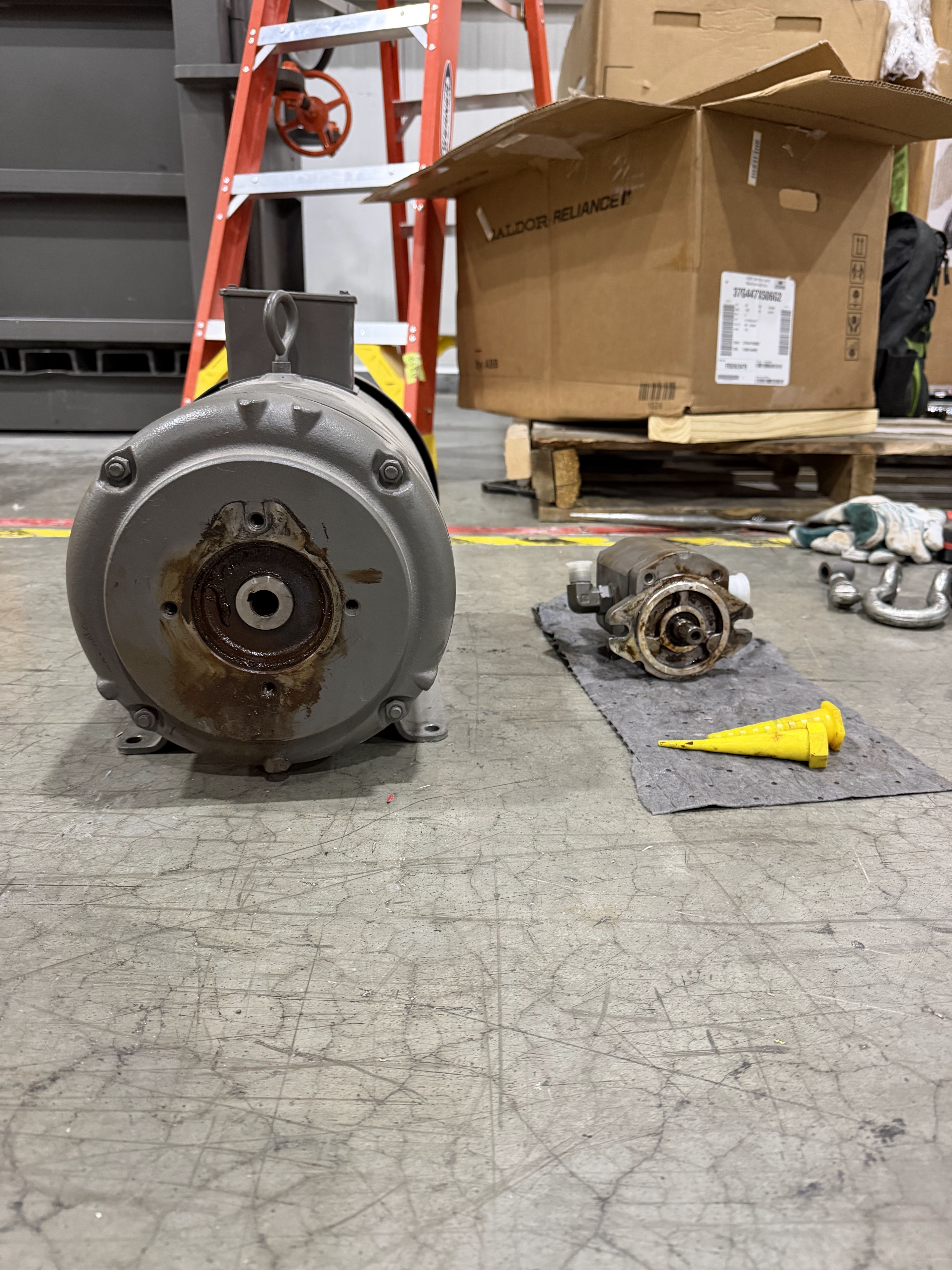 When the Power Unit Fails: BRT Replaces a Vertical Baler Motor and Hydraulic Pump in the Field