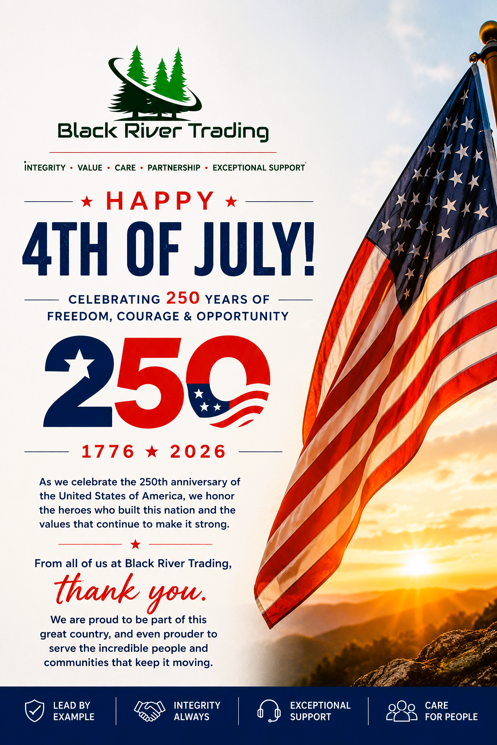 Celebrating 250 Years of Freedom, Opportunity, and the American Spirit