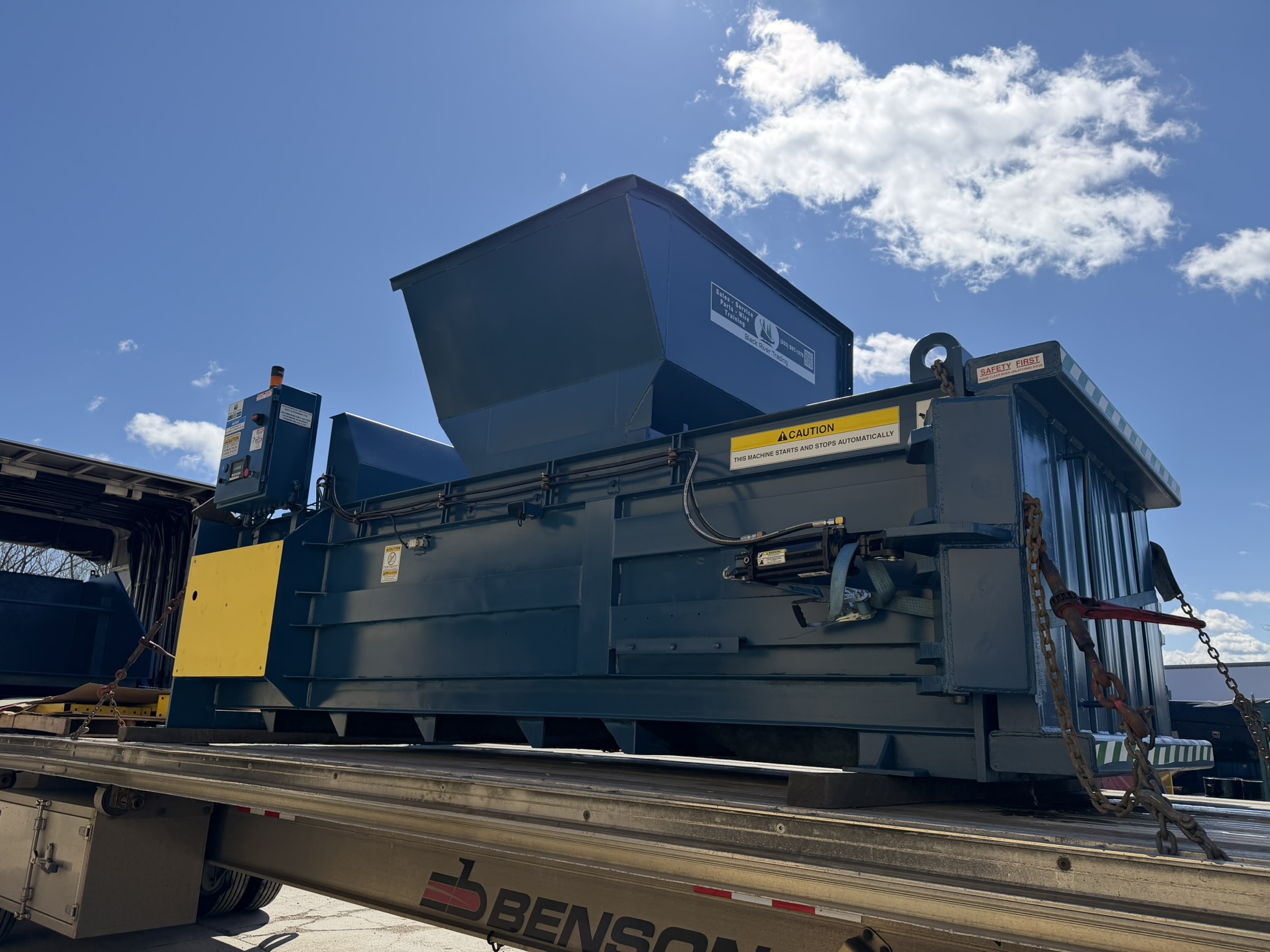 BRT Ships Reconditioned Full-Eject Closed-Door Baler and Box Dumper to Virginia Customer